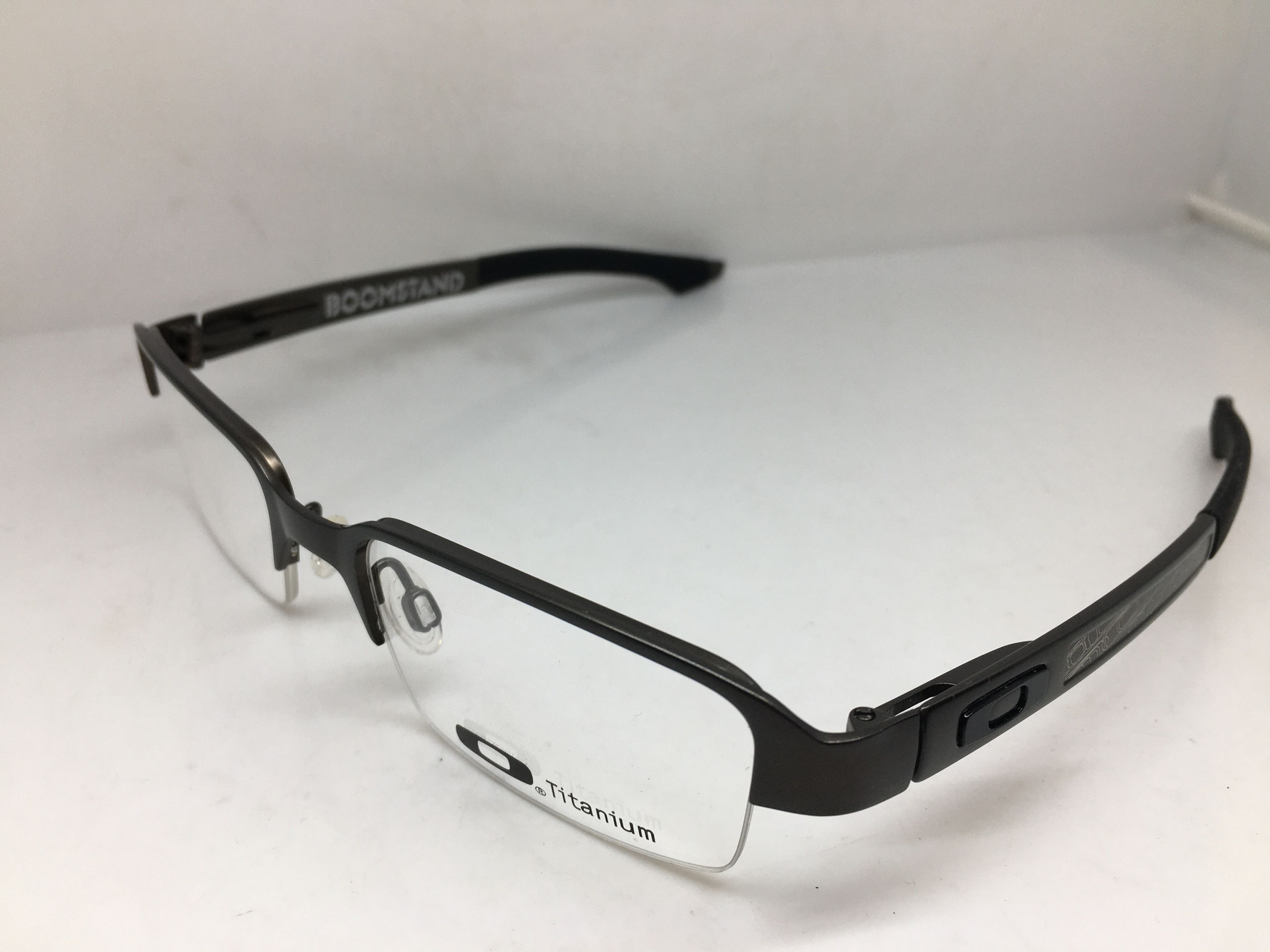 Oakley OAKLEY BOOMSTAND Pewter Half Rim Eyeglasses Size ONE SIZE - 6 Thumbnail