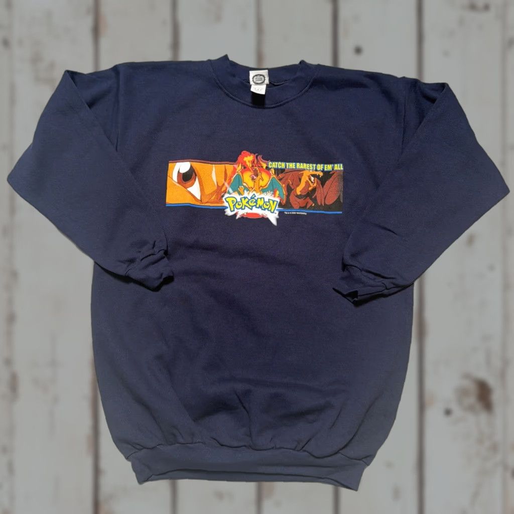 Vintage VINTAGE Pokémon Charizard Sweatshirt Hoodie Y2K 90s NSFW? Size US M / EU 48-50 / 2 - 1 Thumbnail