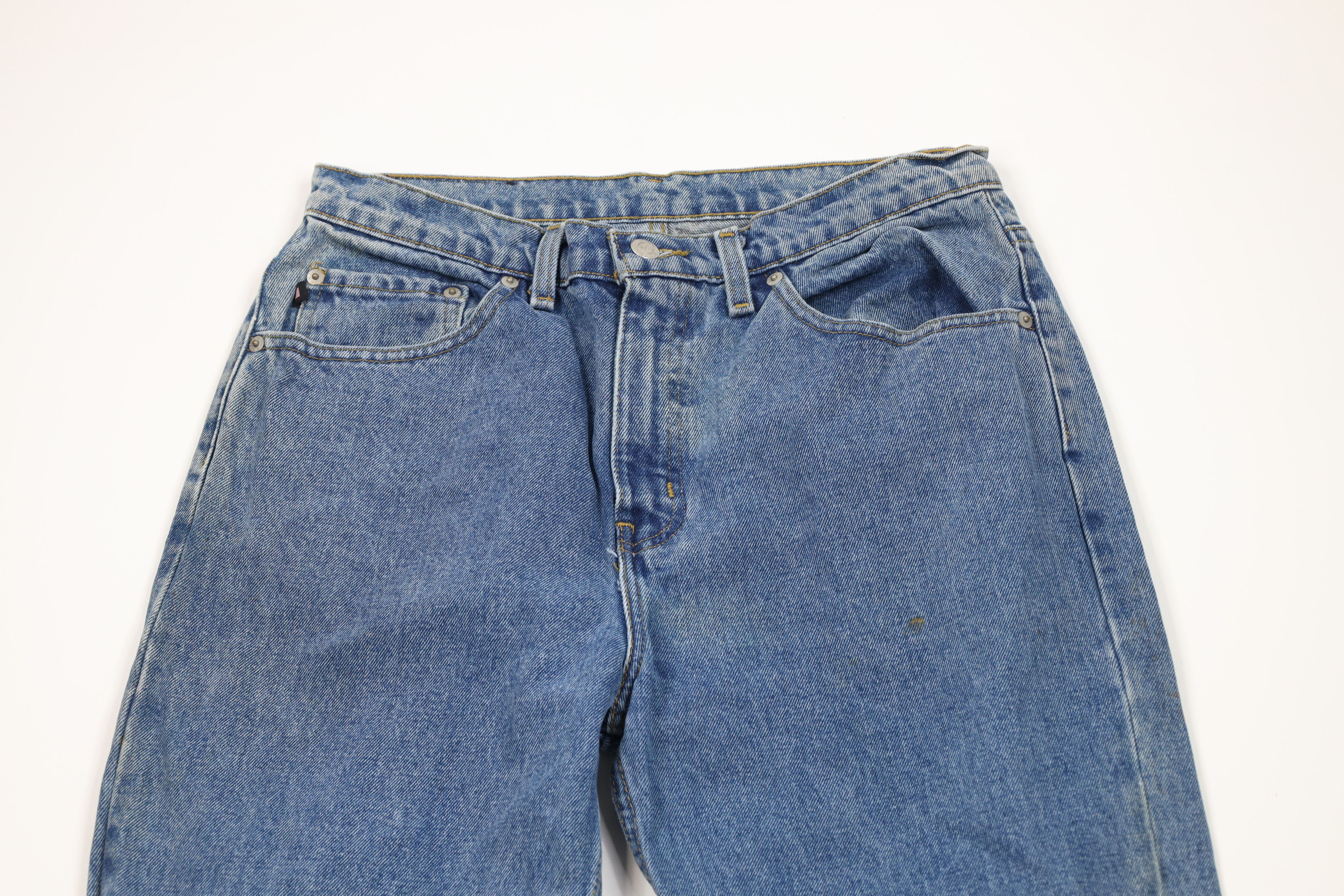 Ralph Lauren Vintage 90s Ralph Lauren Spell Out Straight Leg Jeans Blue Size 34" / US 12 / IT 48 - 2 Thumbnail