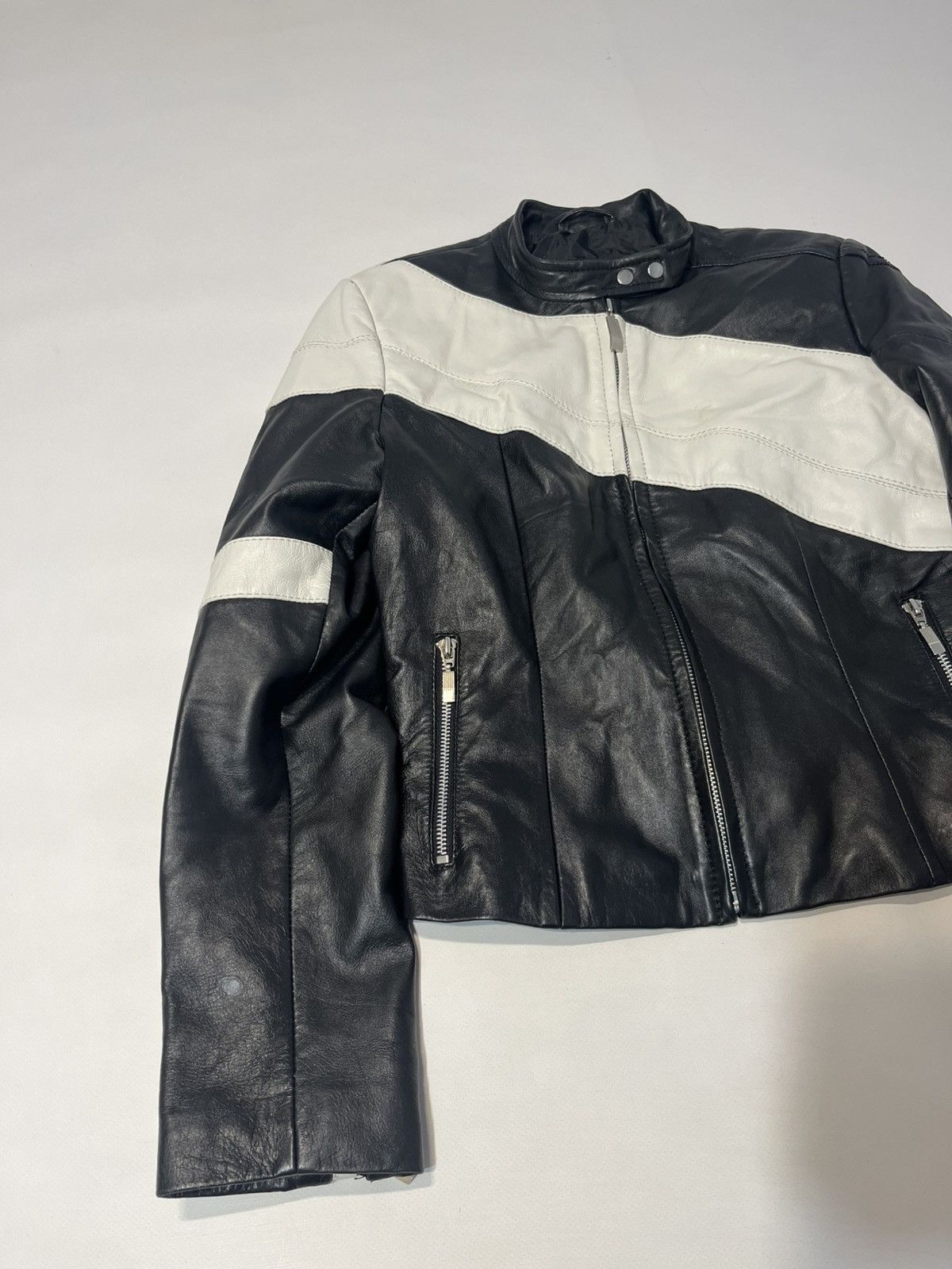 Japanese Brand Vintage Dakota Real Leather Racing Jacket Size M / US 6-8 / IT 42-44 - 3 Thumbnail