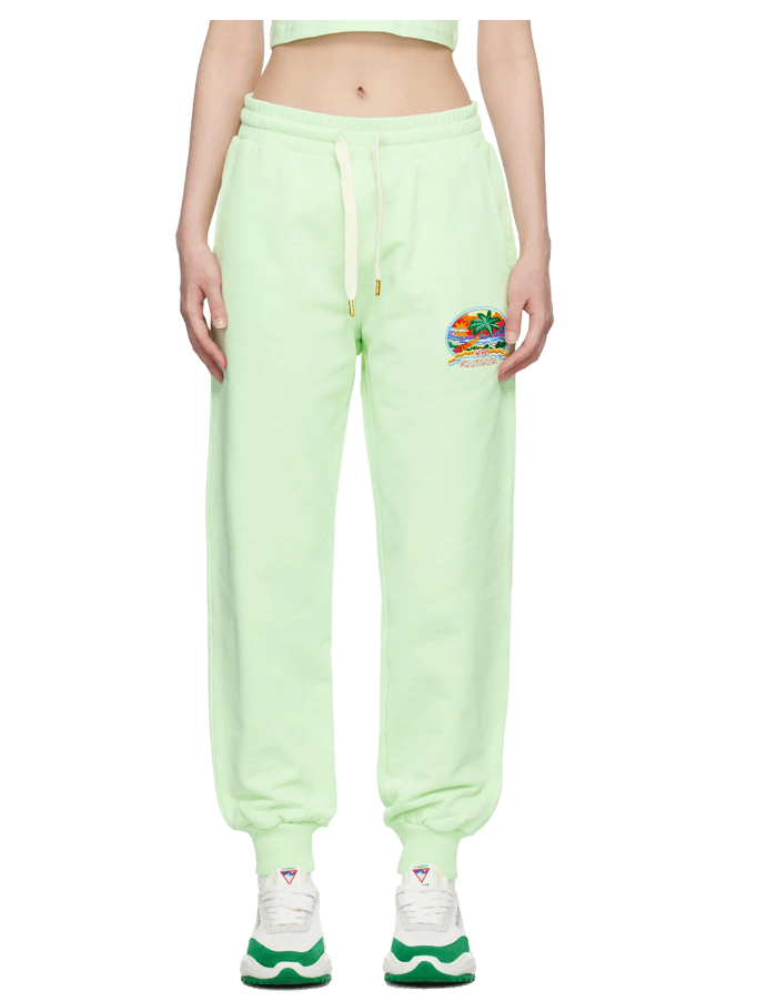 Casablanca BNWT SS23 CASABLANCA PHANTASTICA EMBROIDERED SWEATPANTS S Size US 30 / EU 46 - 1 Thumbnail
