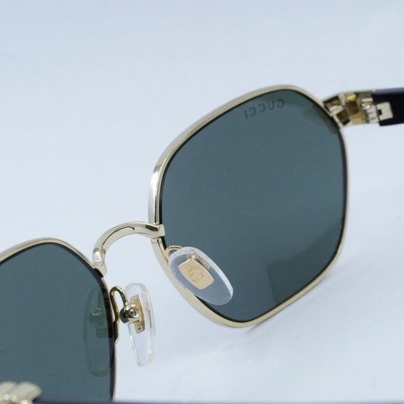Gucci Gucci GG1593S 001 Sunglasses Endura Gold Oval Frame, Grey Size ONE SIZE - 8 Thumbnail