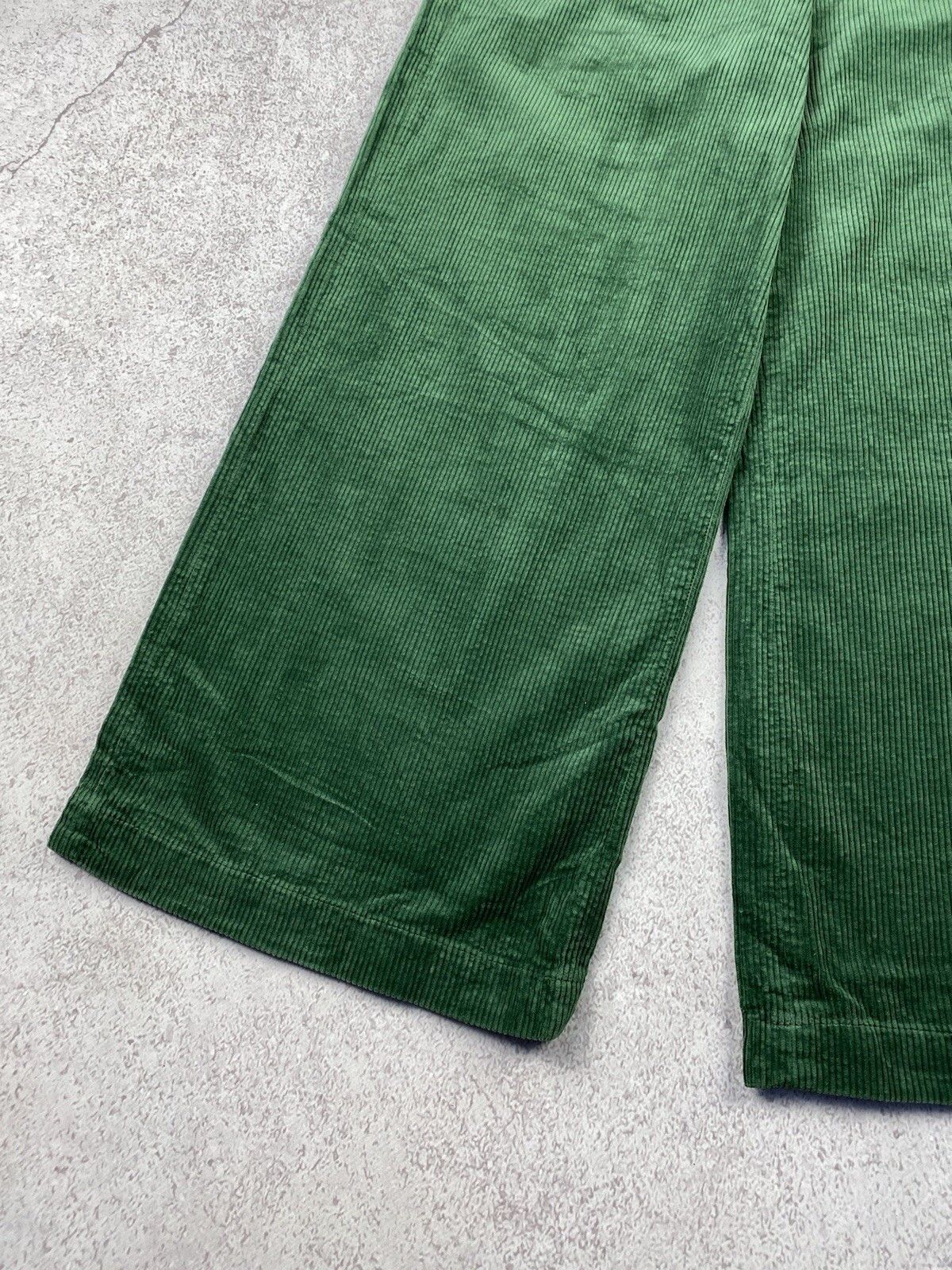 Aspesi Aspesi Womens Cotton Corduroy Wide Cropped Pants Size 28" / US 6 / IT 42 - 7 Thumbnail
