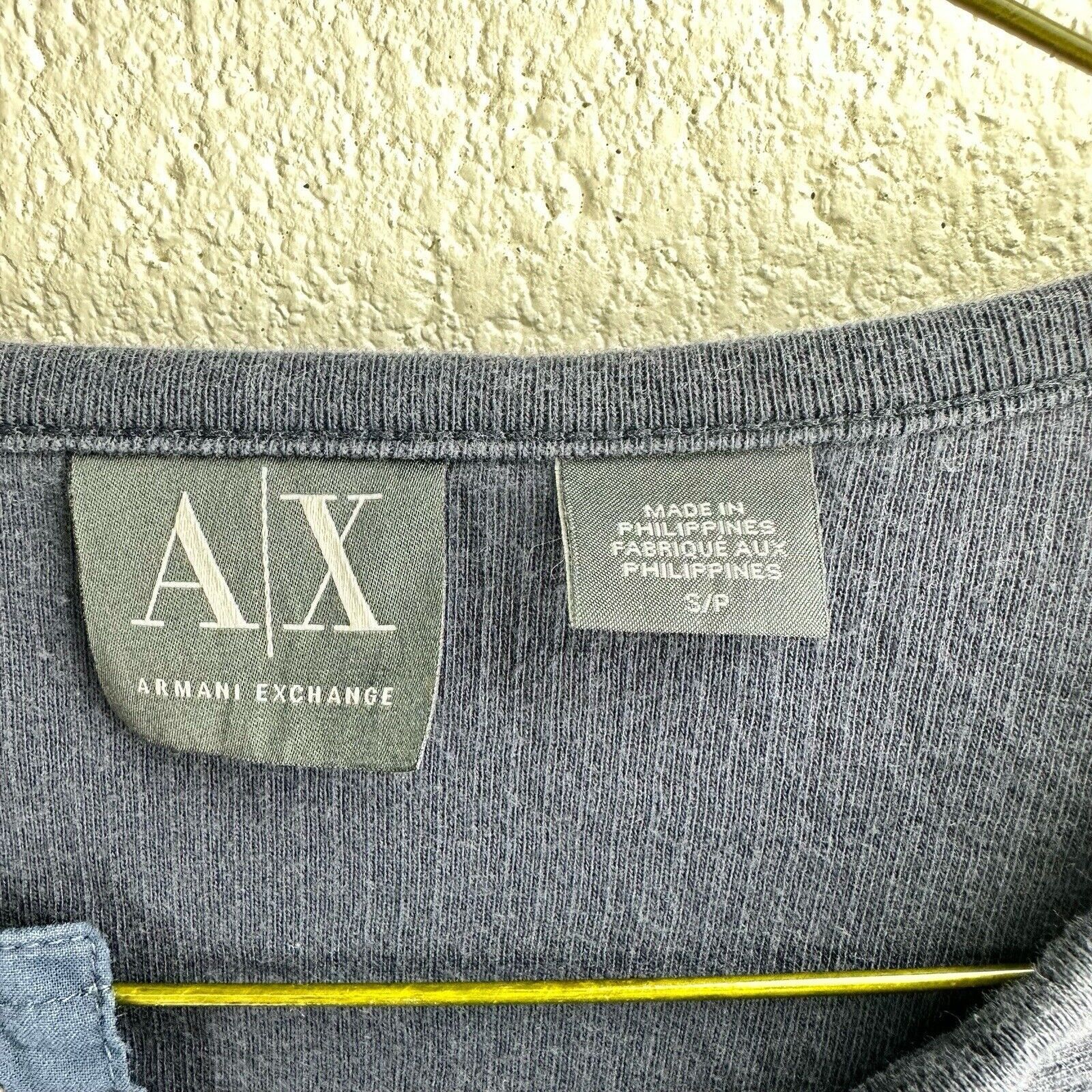 Armani Exchange Armani Exchange A/X Men's Pullover Stretch Knit Top S Blue Size US S / EU 44-46 / 1 - 8 Thumbnail