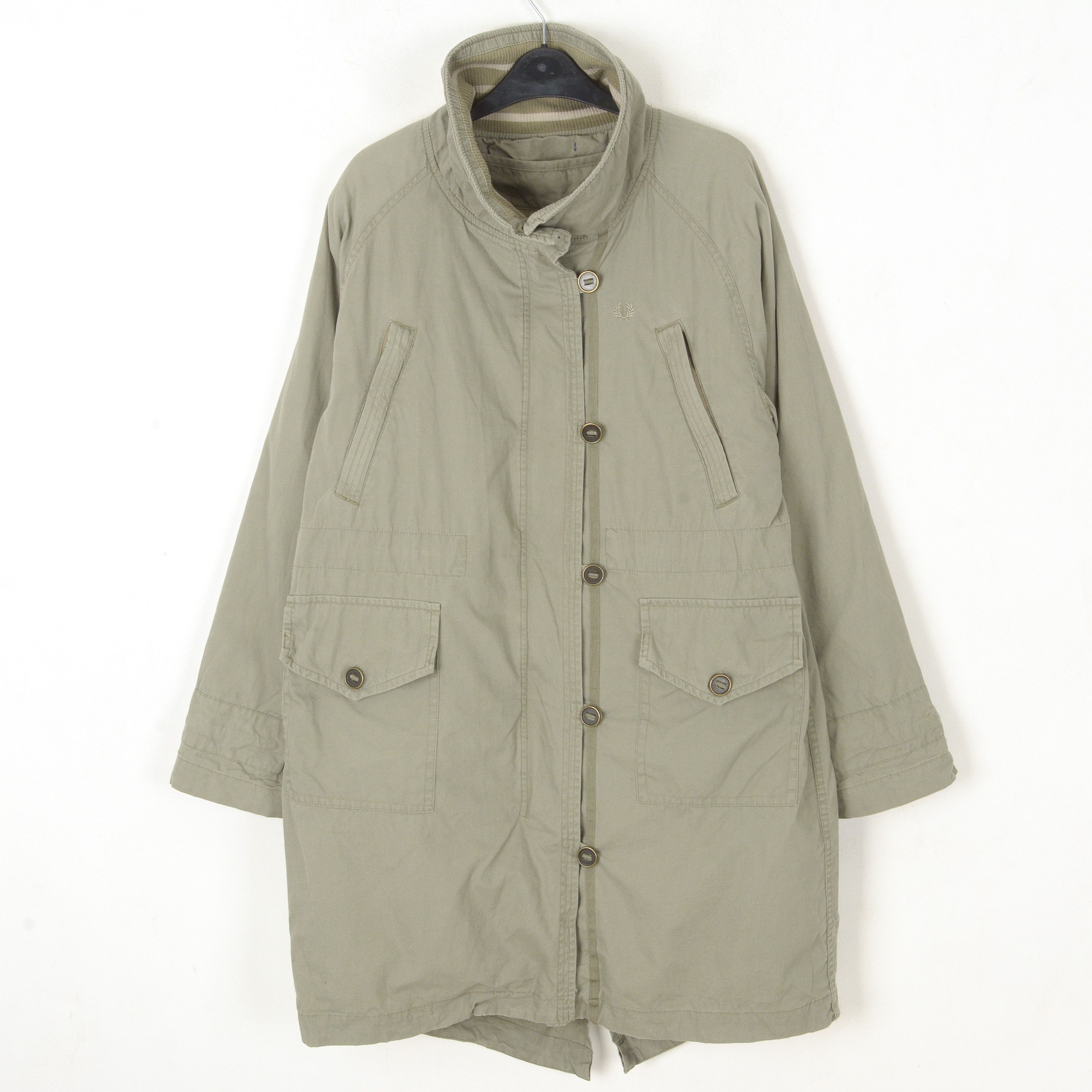 Fred Perry Womens XL Jacket Coat Winter Faux Fur Liner Warm Outerwear Size XL / US 12-14 / IT 48-50 - 1 Thumbnail