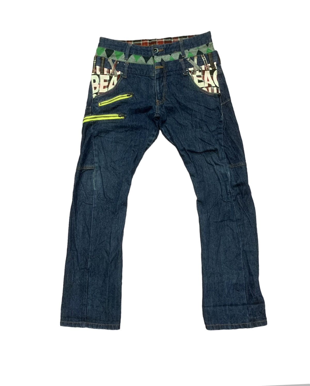 Hysteric Glamour B.S RAW LIMITED EDITION BEACH CASUAL DOUBLE WAIST DENIM Size US 33 - 1 Thumbnail