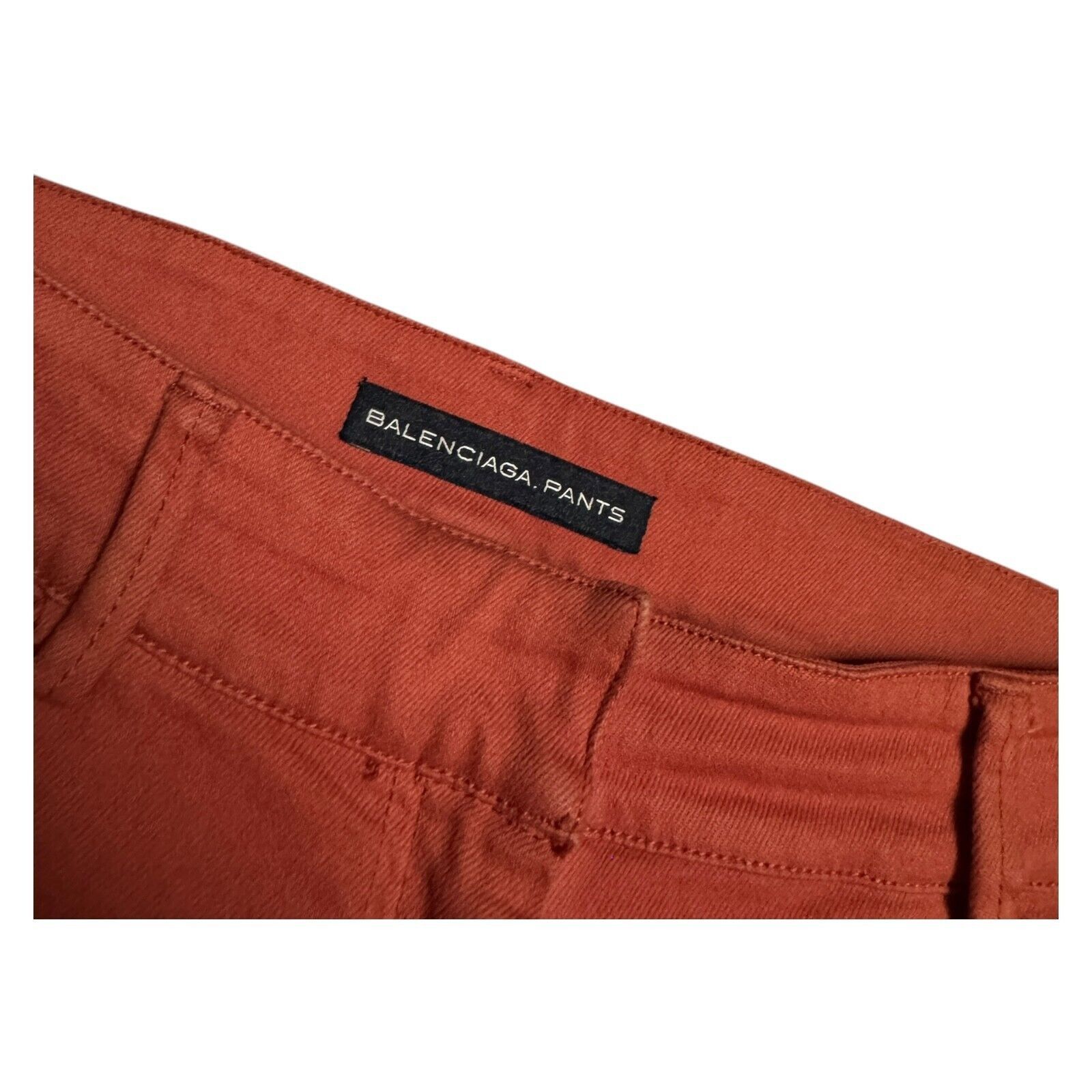 Balenciaga BALENCIAGA Orange Luxury Designer Skinny Leg Jean Pants Size 28" / US 6 / IT 42 - 4 Thumbnail