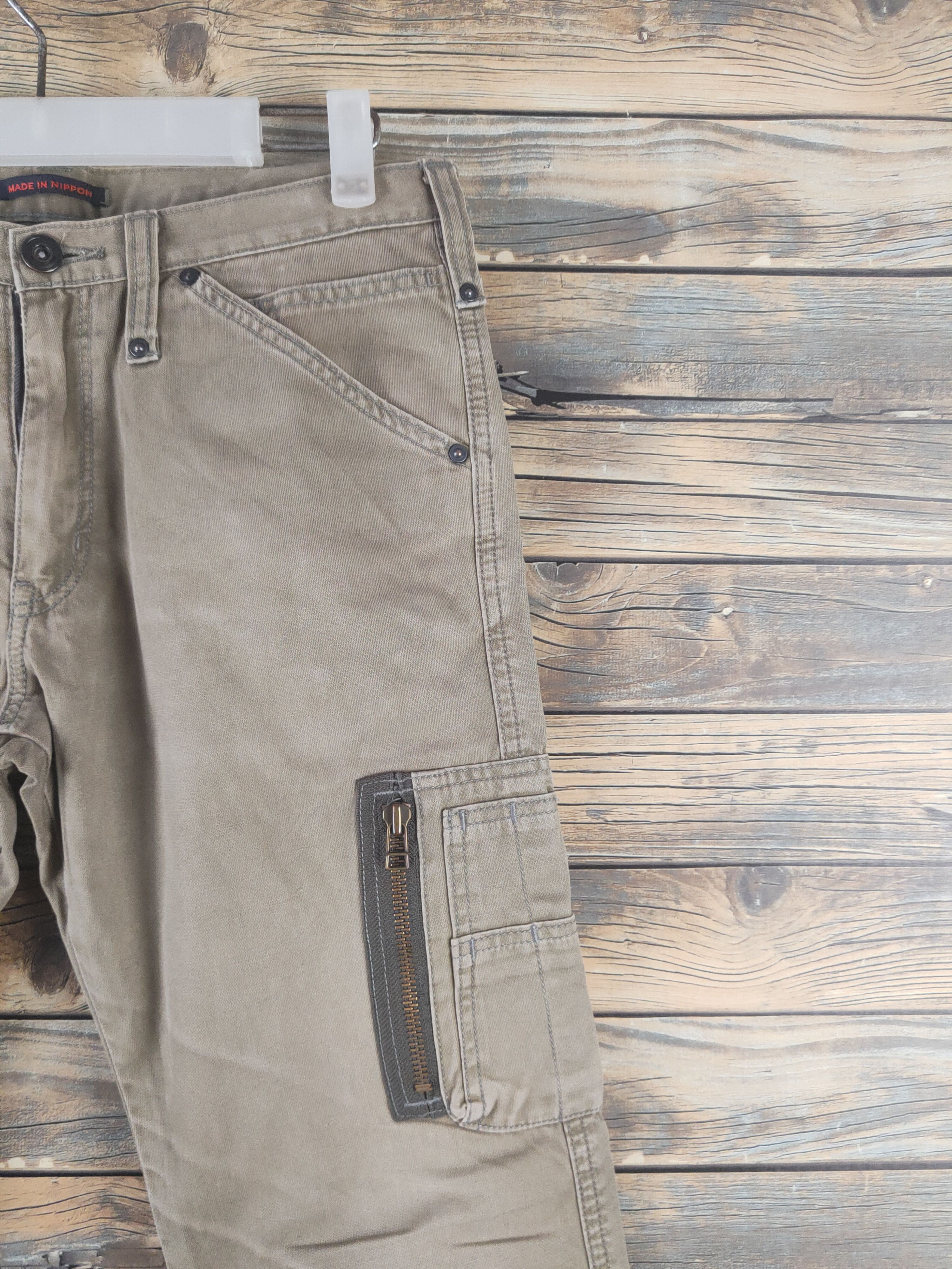 Japanese Brand DL Japanese Brand Olive Multipocket Cargo Pants #1892 Size US 30 / EU 46 - 5 Thumbnail