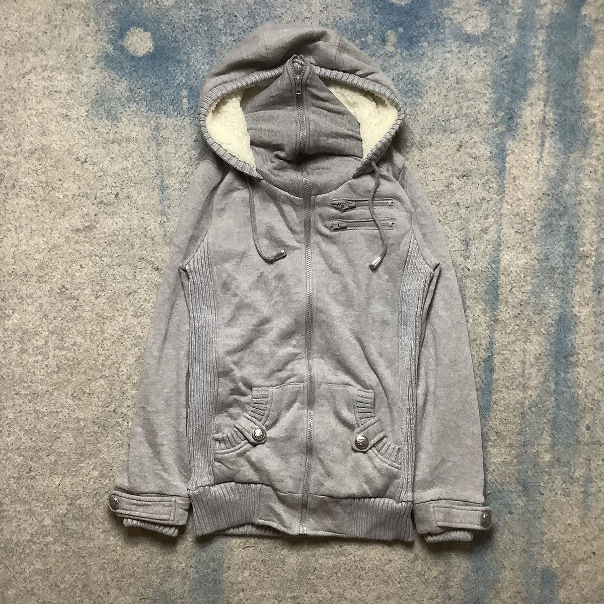 If Six Was Nine × Japanese Brand × Seditionaries Japanese Brand Shiny Ripple Sweater Jacket Hoody Size US M / EU 48-50 / 2 - 1 Thumbnail