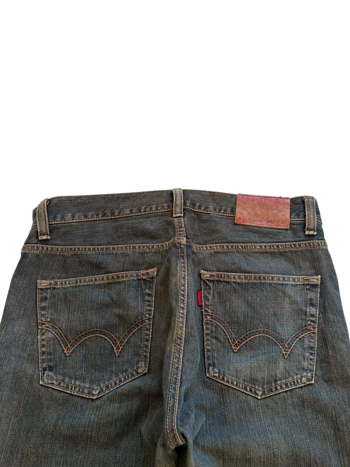 Edwin × Japanese Brand Vintage Japanese Edwin 503 Rusty Mud Wash Loose Baggy Jeans Size US 35 - 8 Thumbnail