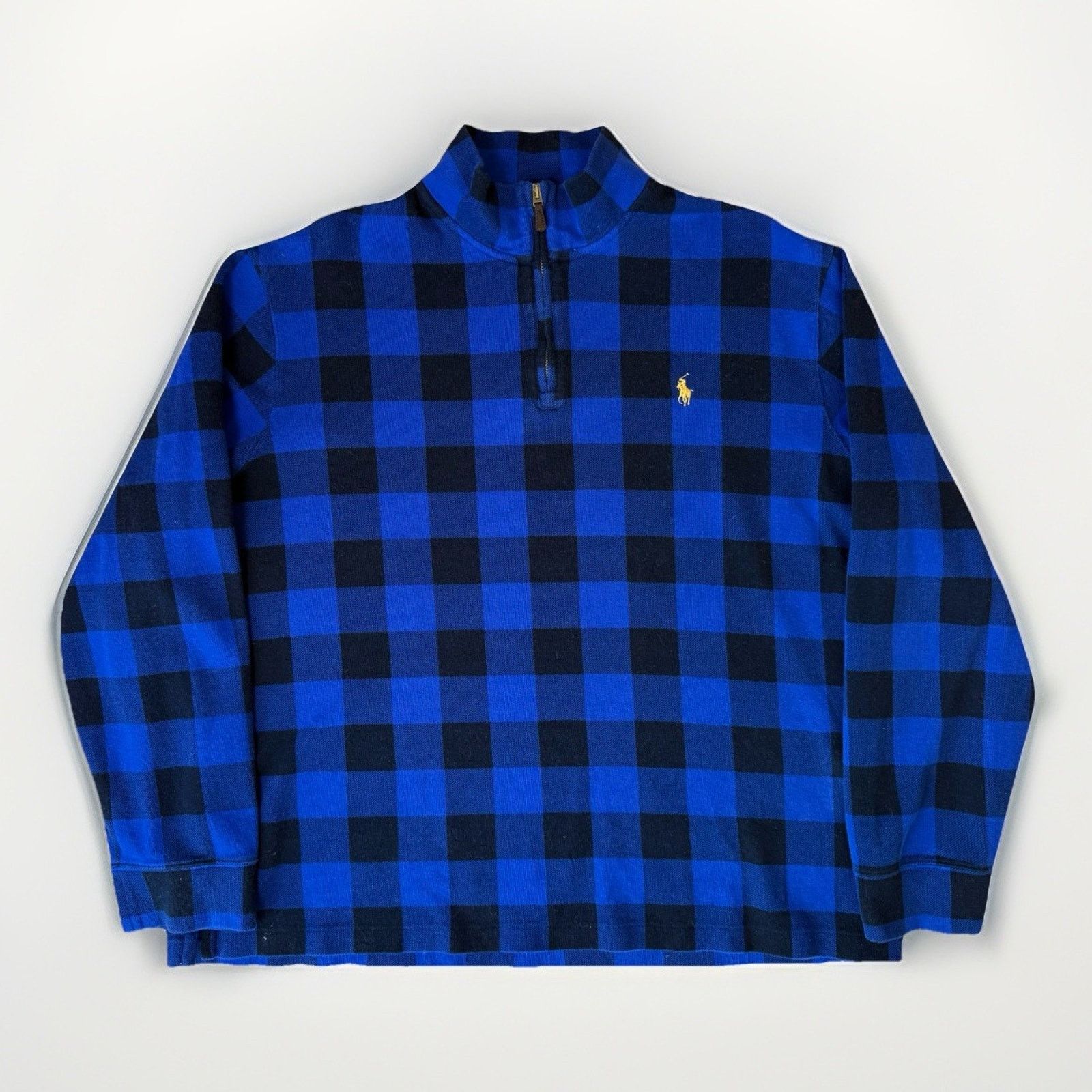 Polo Ralph Lauren Polo Ralph Lauren Estate Rib Pullover XL Buffalo Plaid 1/4 Size US XL / EU 56 / 4 - 1 Thumbnail