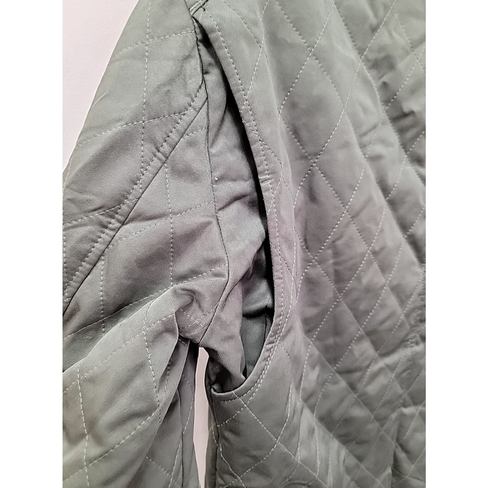 Banana Republic Banana Republic Mens Green Quilted Chore Jacket Zip Up Size S Size US S / EU 44-46 / 1 - 7 Thumbnail