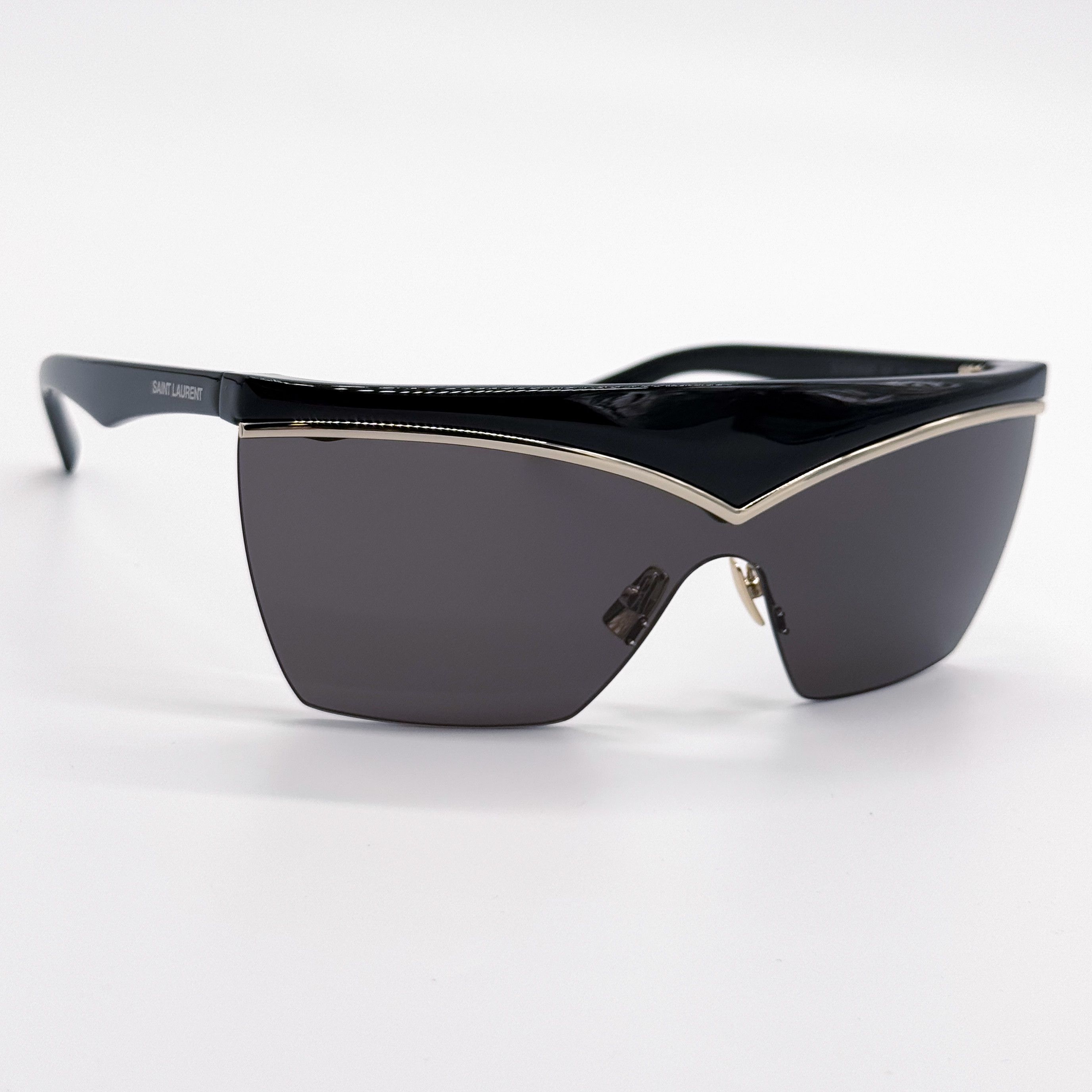Saint Laurent Paris NEW SAINT LAURENT SL614 MASK 001 BLACK WOMEN SUNGLASSES Size ONE SIZE - 9 Thumbnail
