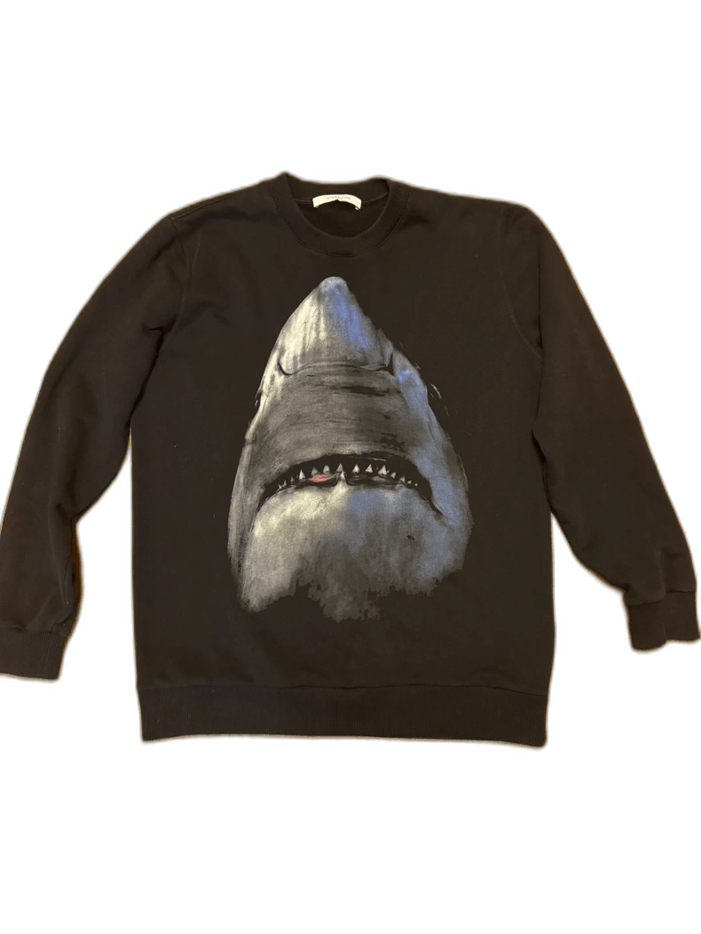 Givenchy Shark Print Black Sweatshirt