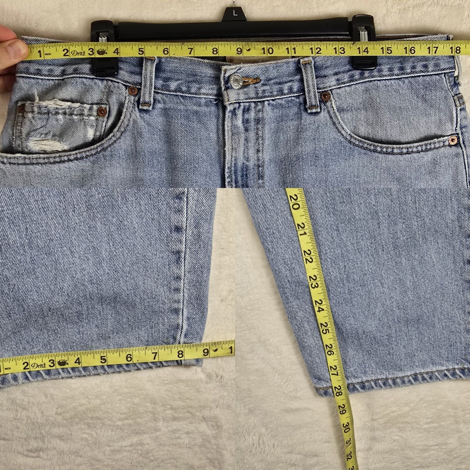 Levi's Vintage Levis 550 Jeans 38 x 30 Stonewash Tapered Blue Denim Size US 38 / EU 54 - 13 Thumbnail