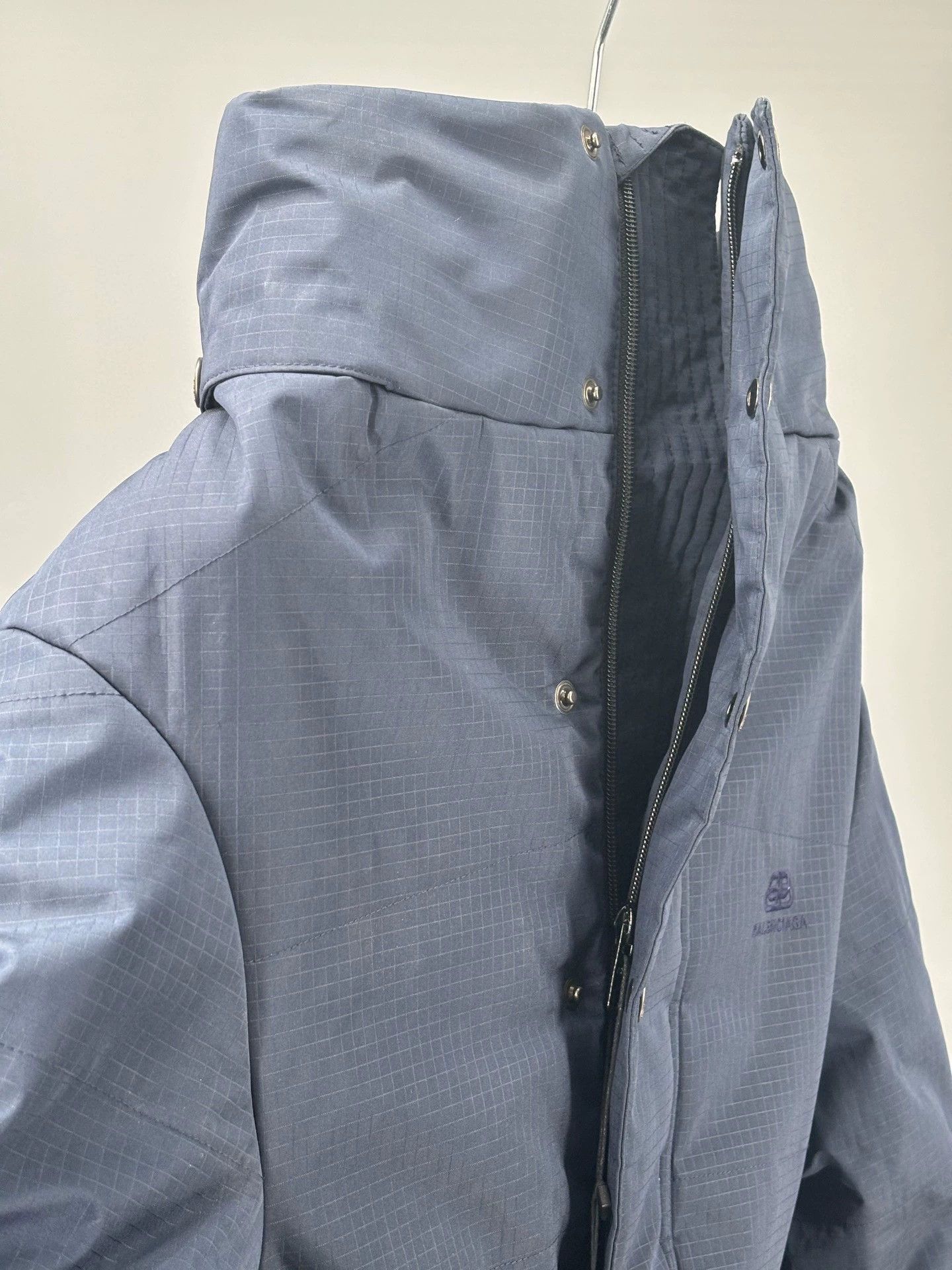 Balenciaga balenciaga men's cotton coat in blue Size US L / EU 52-54 / 3 - 3 Thumbnail