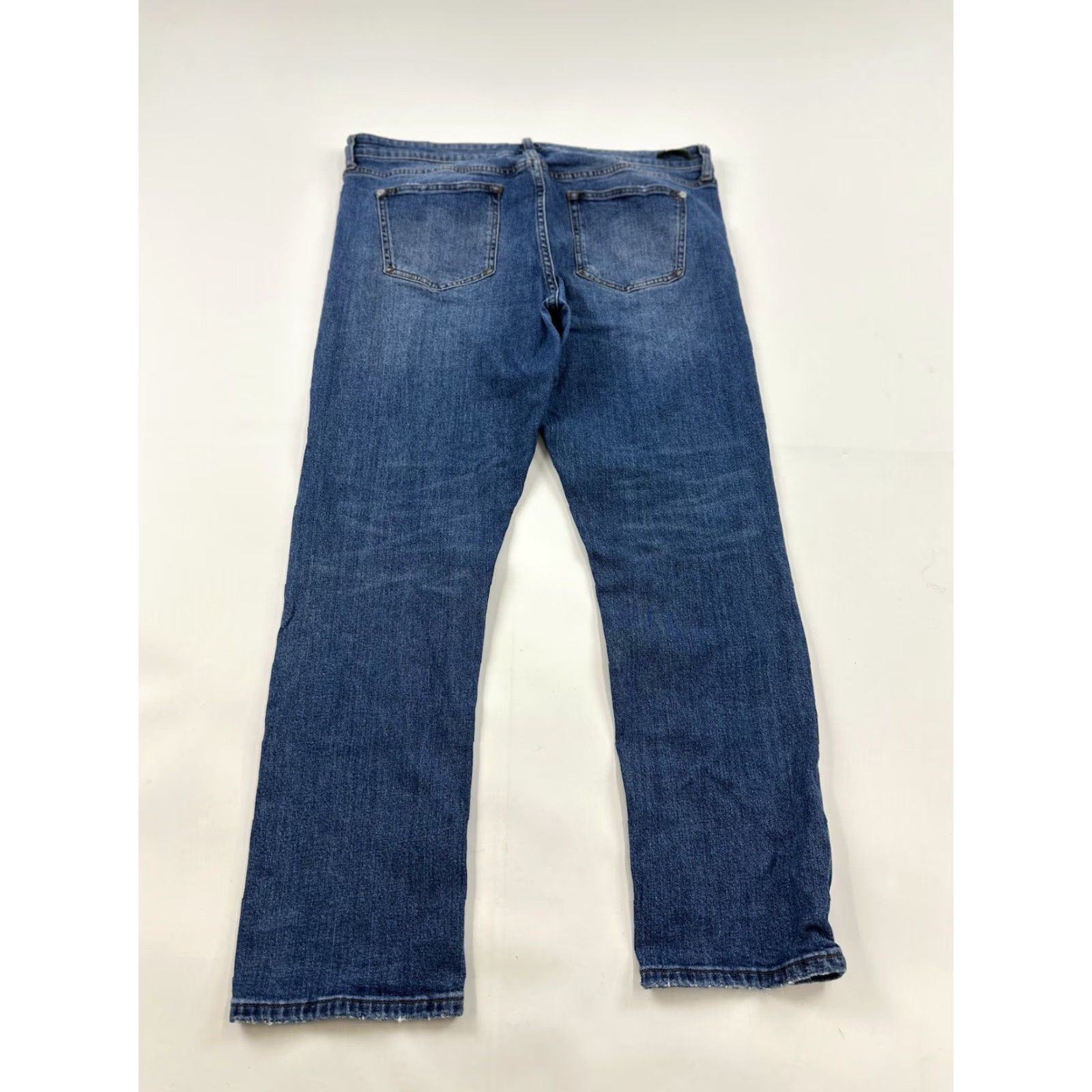 Anthropologie VINTAGE Pilcro And The Letterpress Jeans 36 Blue Skinny Women Adult 36 Blue Solid Lace Up Pockets Stretch Slimming Size 25" / US 0 / IT 36 - 2 Thumbnail
