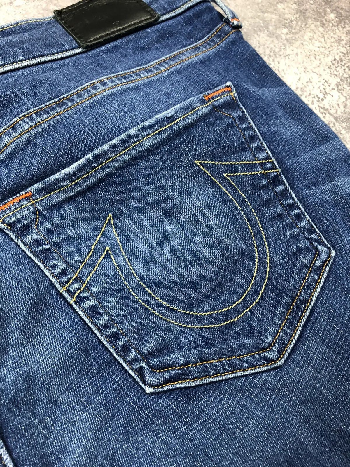True Religion TRUE RELIGION Big Logo Denim Jeans Made in USA Streetwear Size 31" - 17 Thumbnail