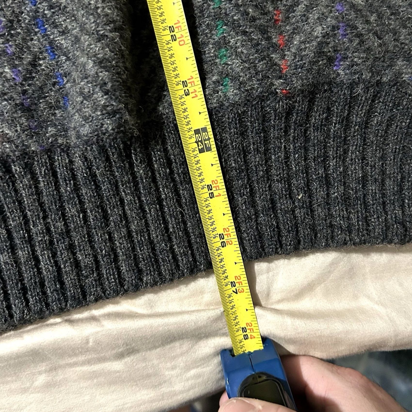 Vintage VINTAGE Preswick & Moore Shetland Wool Sweater L Mens 90s Gray Pullover Size US L / EU 52-54 / 3 - 5 Thumbnail