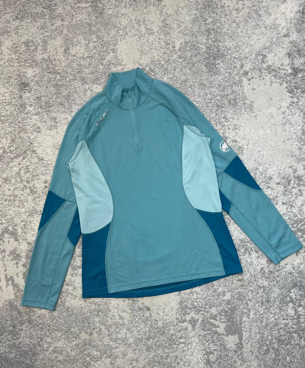 Mammut Mammut Men’s Half Zip Thermal Top Blue Wool Blend Base Layer Size US L / EU 52-54 / 3 - 2 Thumbnail