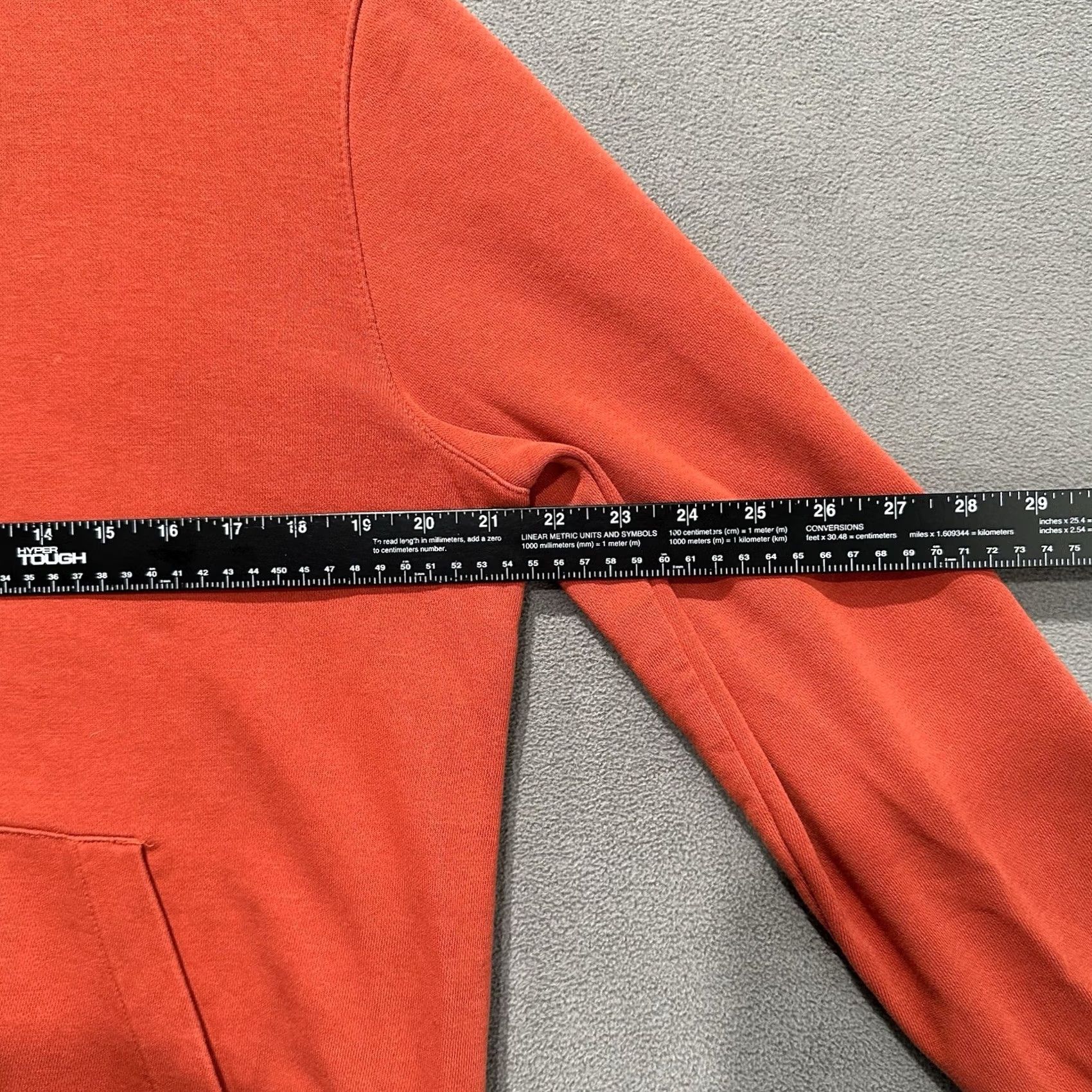 H&M H&M Hoodie Mens M Orange Pullover Hooded Regular Fit Casual Modern Comfort Knit Sweatshirt Size US M / EU 48-50 / 2 - 7 Thumbnail