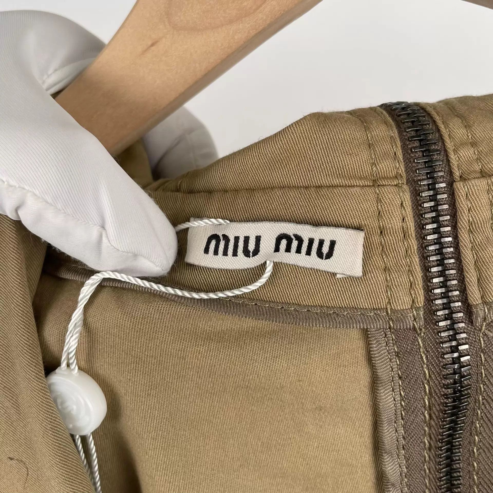 Miu Miu MIU MIU Beige Hooded Jacket 40 Size S / US 4 / IT 40 - 6 Thumbnail