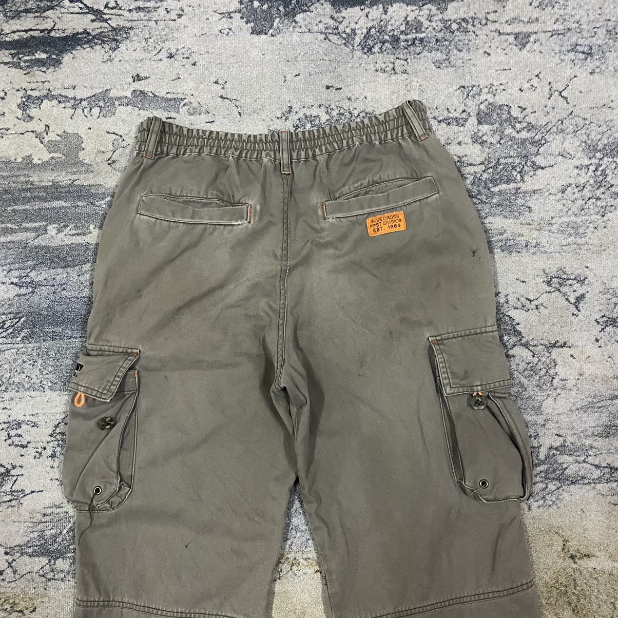 Japanese Brand × Vintage Faded Army Blue Cross Cargo Pants Size US 29 - 7 Thumbnail