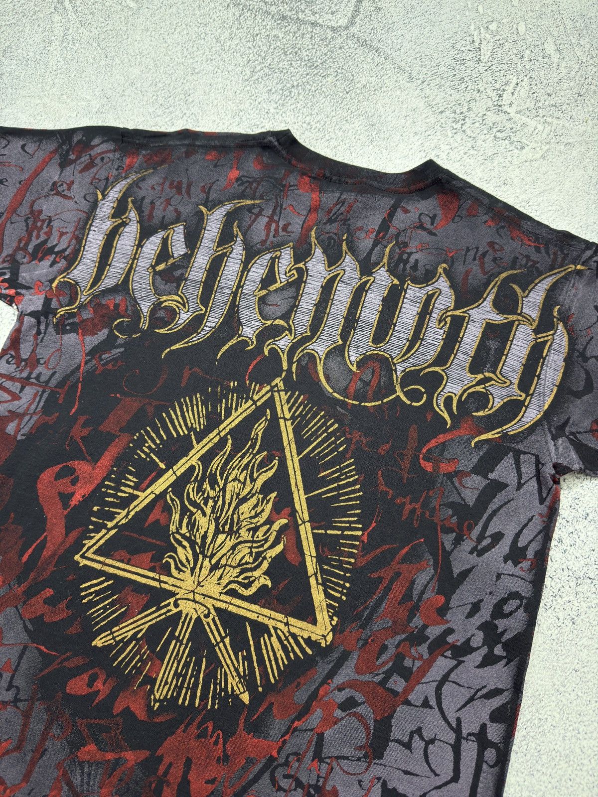 Band Tees × Vintage VINTAGE BEHEMOTH THE SATANIST ALL OVER PRINT T-SHIRT DEATH Size US M / EU 48-50 / 2 - 12 Thumbnail