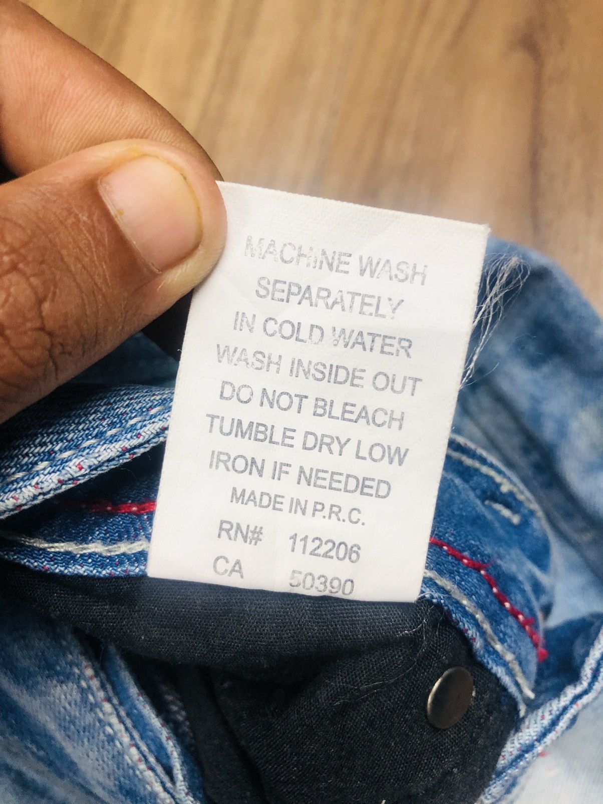 Cult Of Individuality Cult Of Individuality HAGEN Straight Leg Jeans (38) Size US 29 - 16 Thumbnail