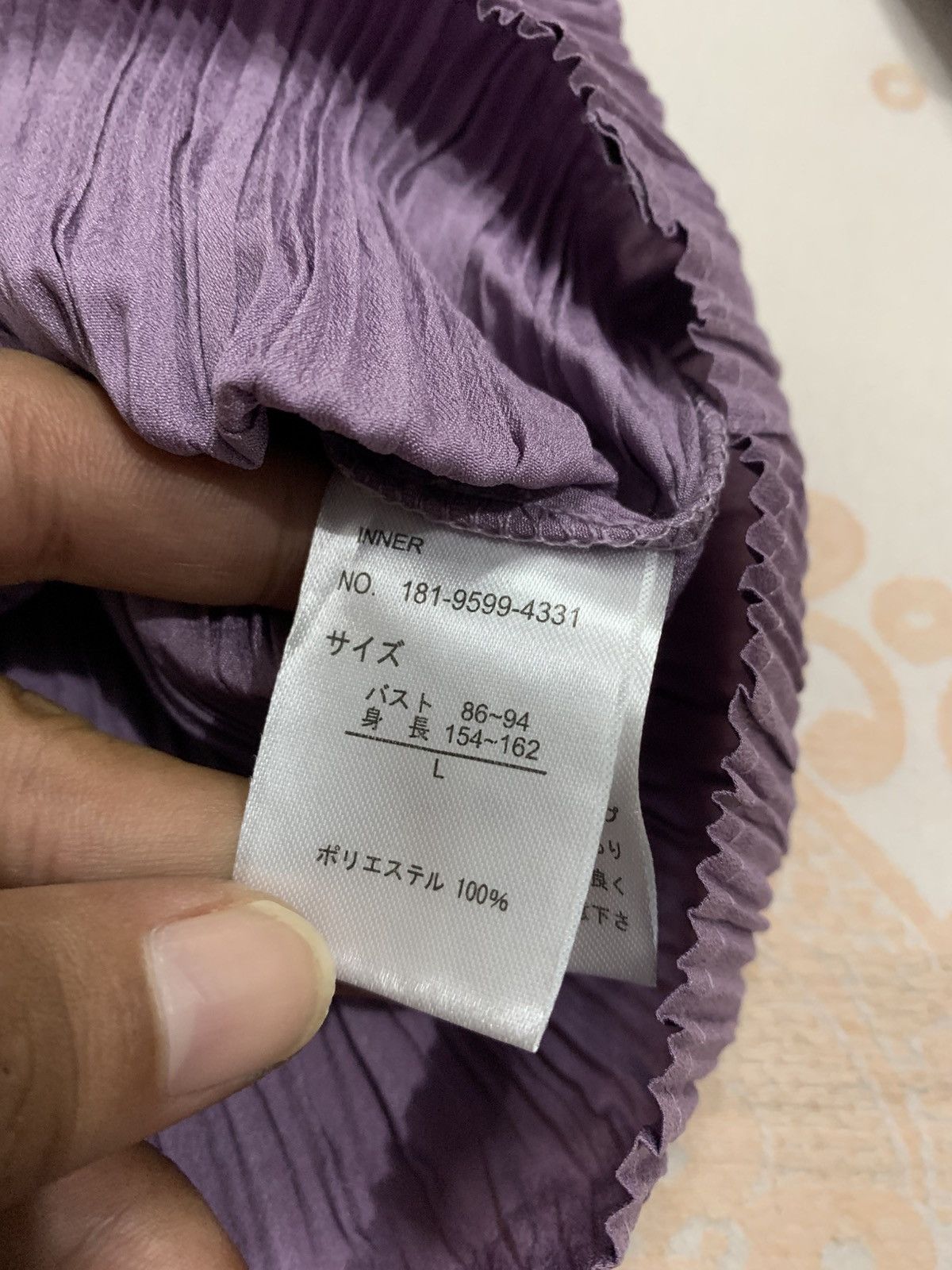 Japanese Brand Inner Pleats Issey Miyake Style Top Size L / US 10 / IT 46 - 9 Thumbnail