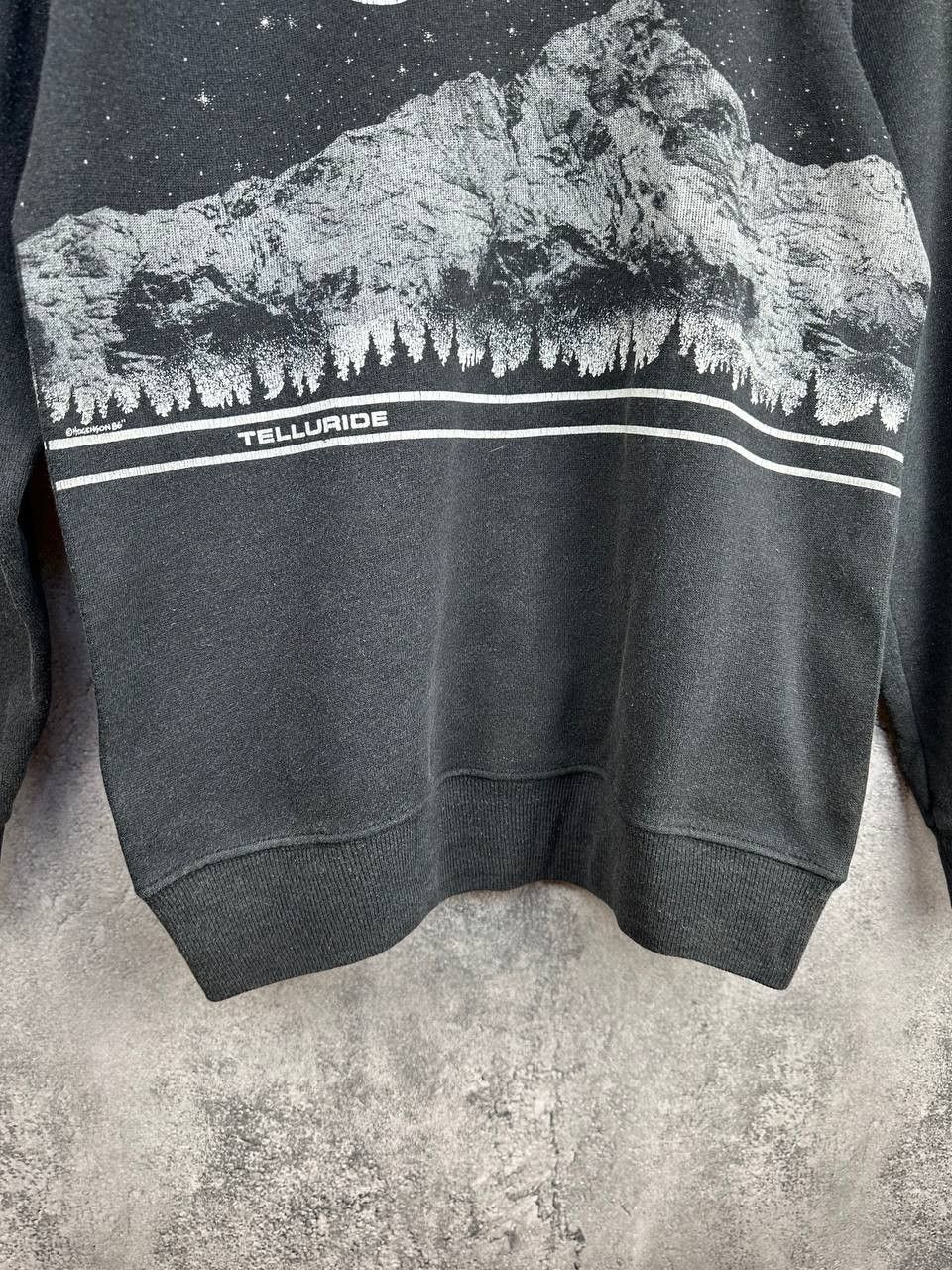 Hanes Vintage 80s Hanes Telluride Graphic Sweatshirt Moon Mountain Size US S / EU 44-46 / 1 - 7 Thumbnail