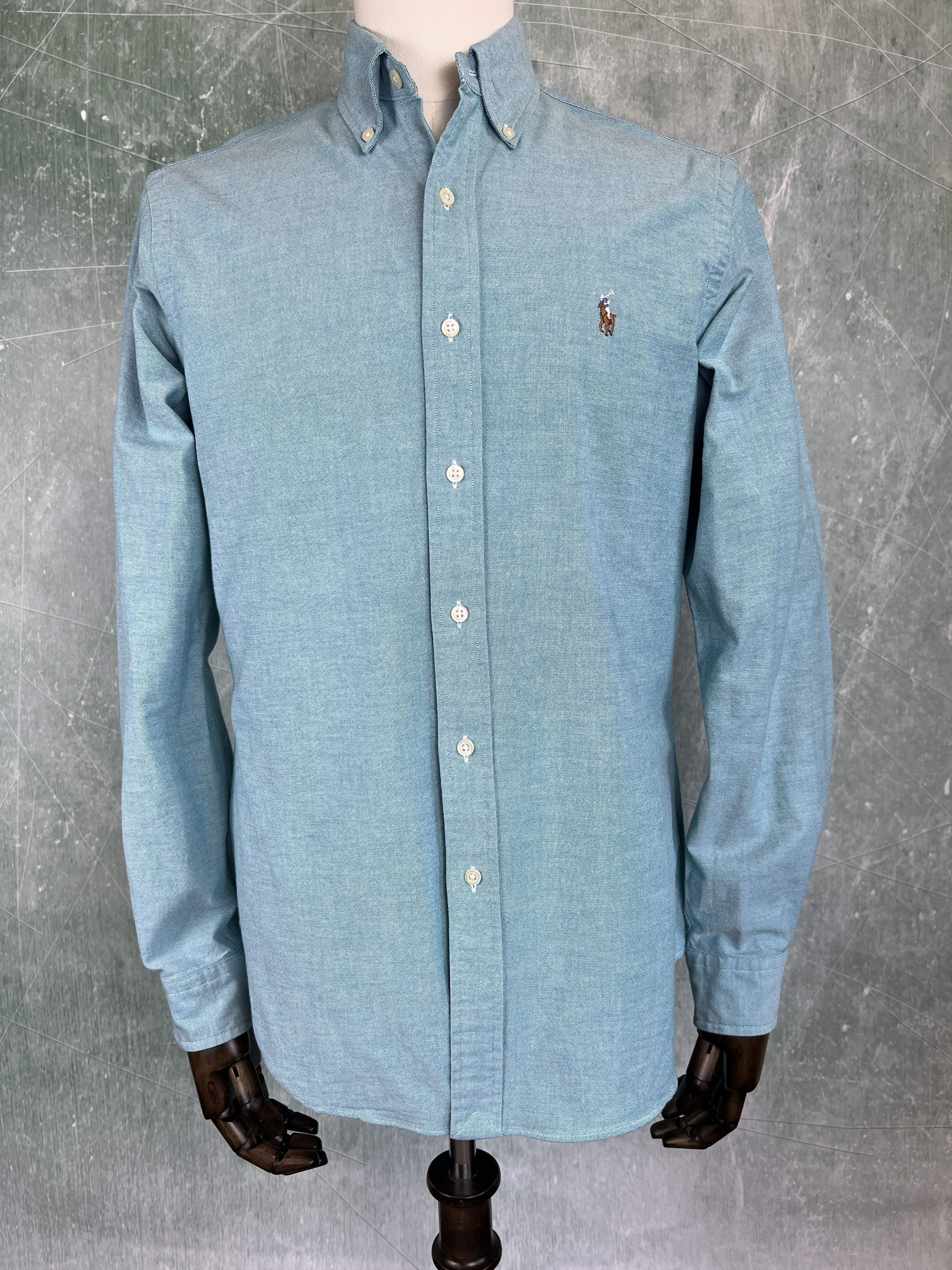 Ralph Lauren Ralph Lauren Slim Fit Stretch Oxford Shirt Blue M (175/96A) Size US M / EU 48-50 / 2 - 9 Thumbnail