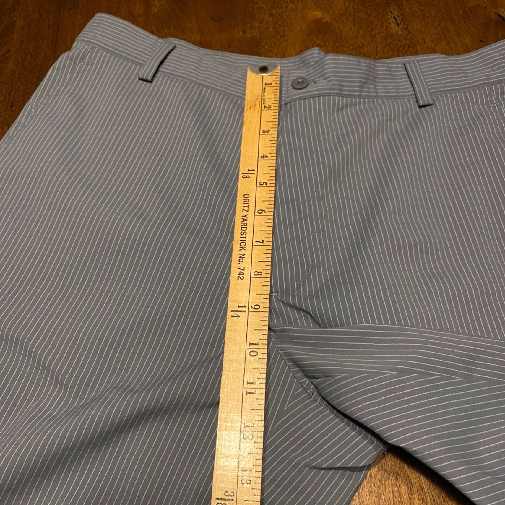 Nike Nike Pants Mens 34x32 Gray Striped Golf Straight Leg Fit Dry Casual Size US 34 / EU 50 - 7 Thumbnail