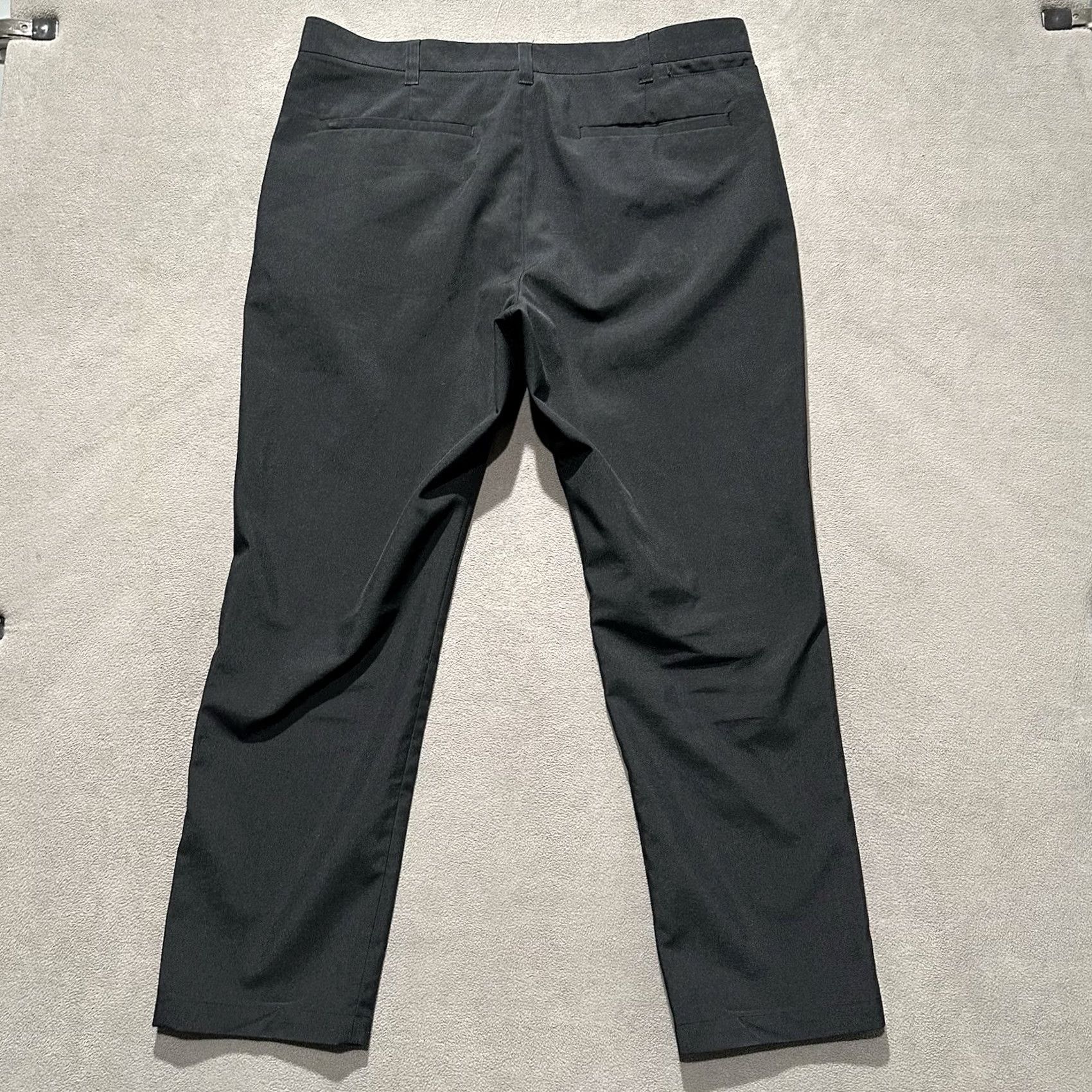 Vintage Bluffworks Pants Mens 38x30 Black Chino Regular Fit Professional Dress Workwear Travel Size US 38 / EU 54 - 2 Thumbnail