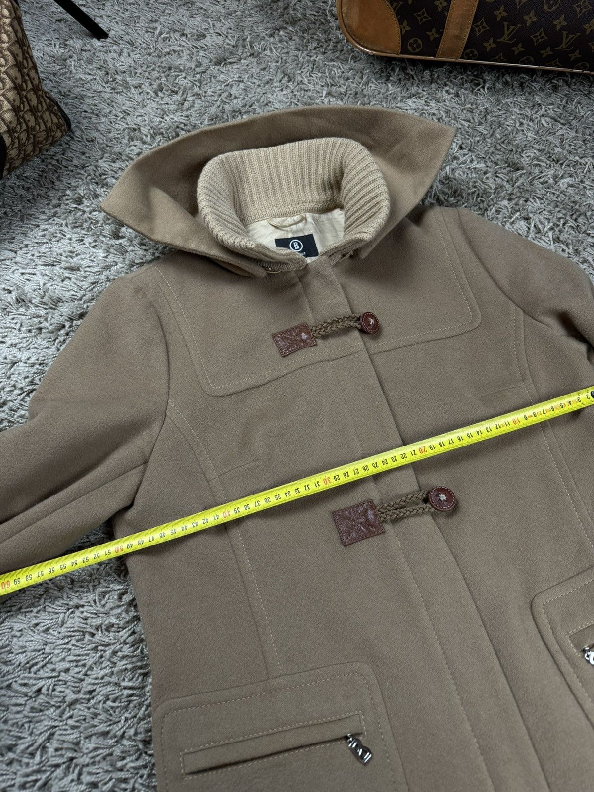 Bogner Wool alpaka coat Bogner original streetwear luxury item Size L / US 10 / IT 46 - 6 Thumbnail