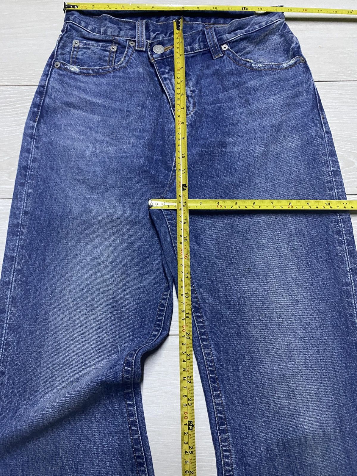 Japanese Brand Vintage Rodeo Crown Blue Wash Ifsixwasnine Style Flare Jeans Size US 29 - 13 Thumbnail