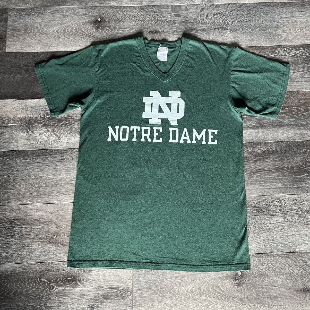 Majestic Vintage 1990s Notre Dame College Baseball Majestic Tee Shirt Size US M / EU 48-50 / 2 - 1 Thumbnail