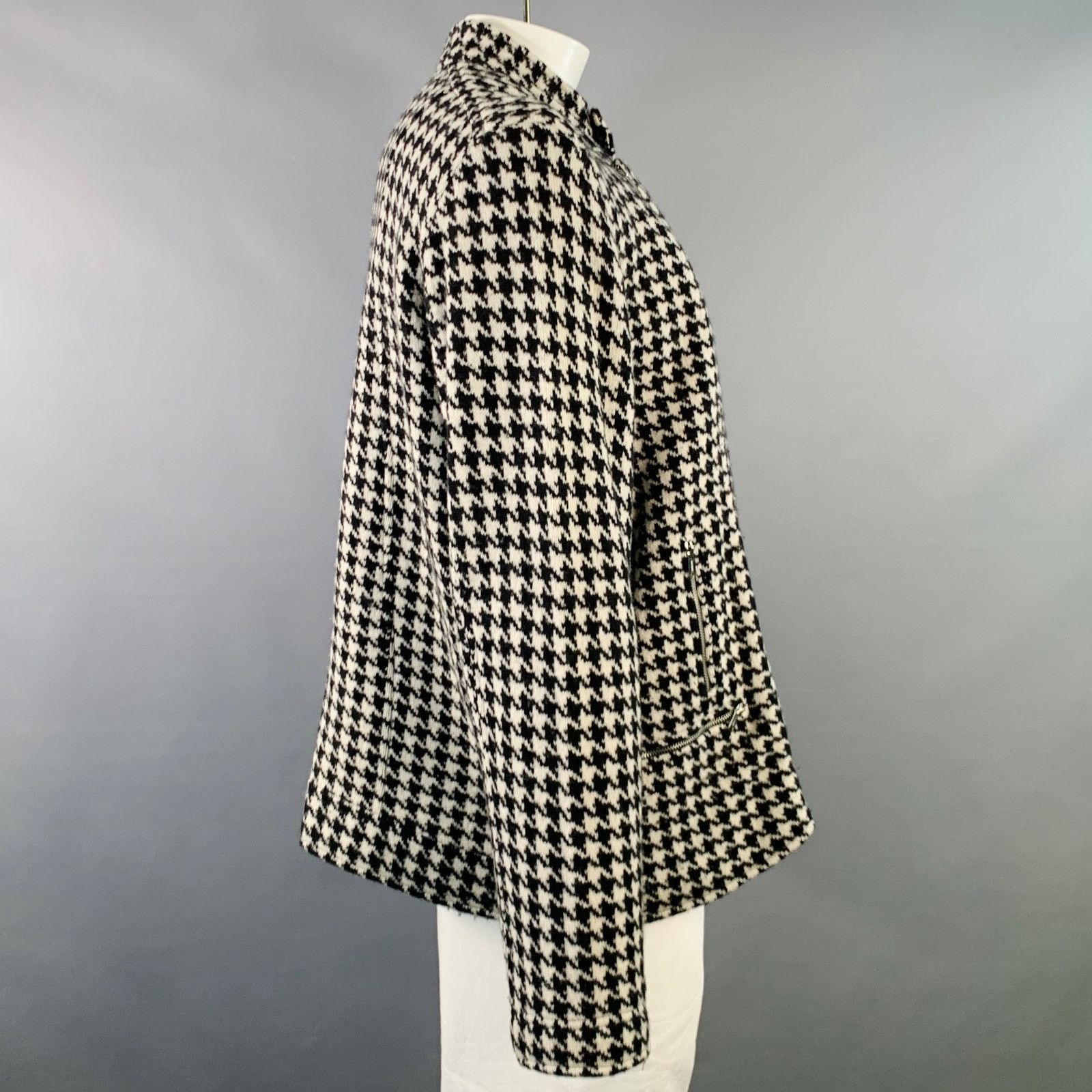 Ralph Lauren LAUREN by RALPH LAUREN Black White Wool Zip Pockets Jacket Size US XXL / EU 58 / 5 - 3 Thumbnail