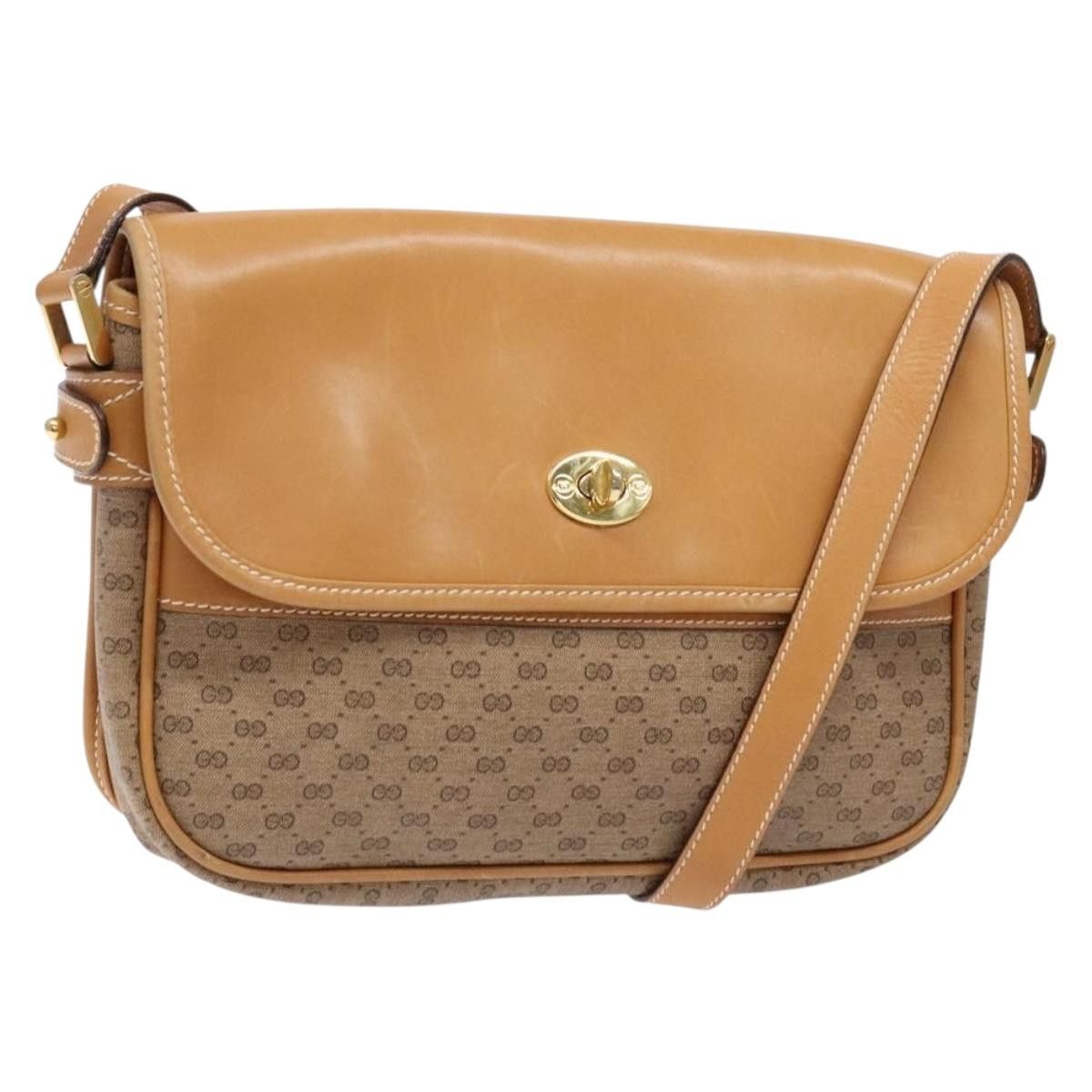 Gucci GUCCI Micro GG Supreme Shoulder Bag Pvc Beige Gold Size ONE SIZE - 1 Thumbnail