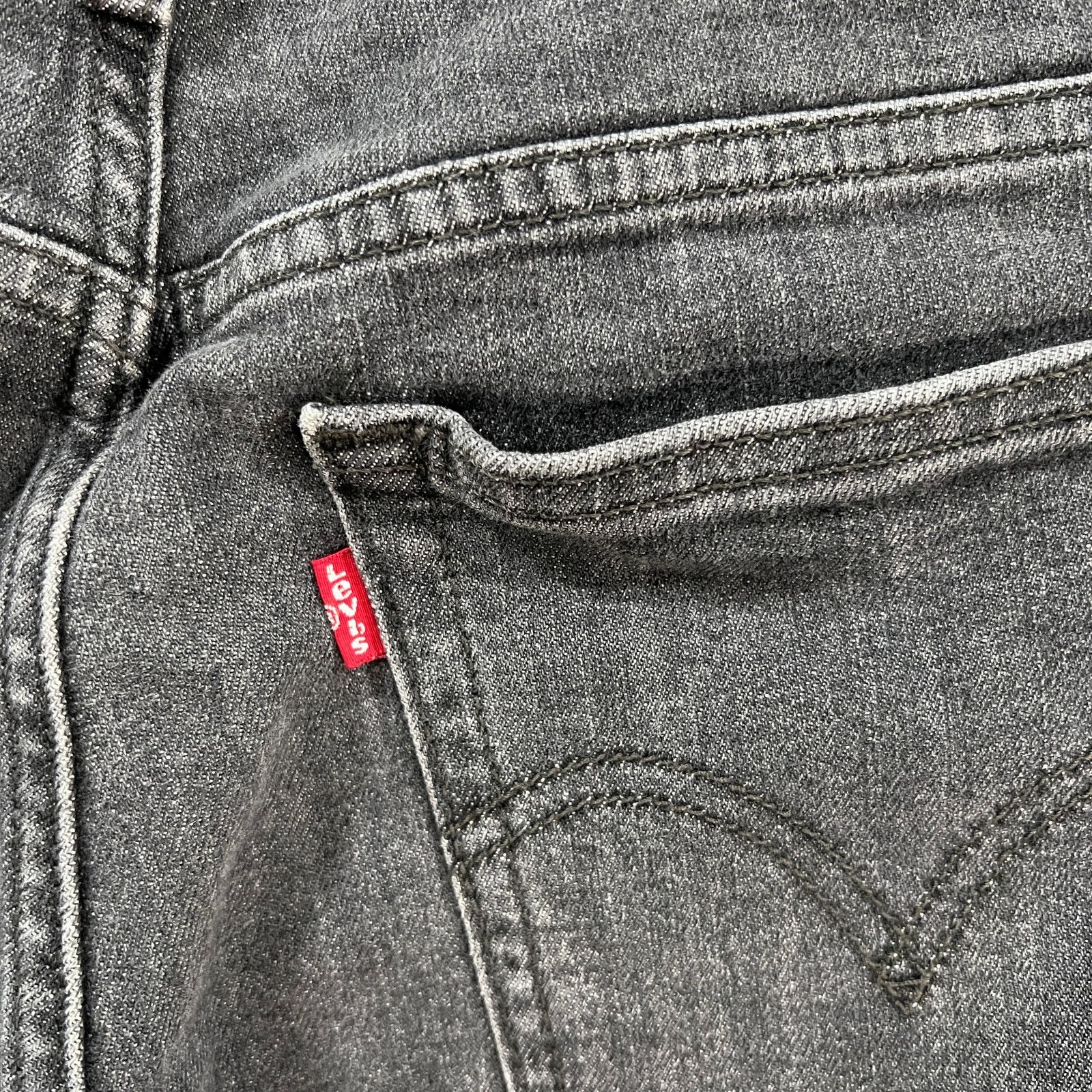 Levi's Levi's Wedge Skinny Button fly Gray Black Size 29 Size 29" - 15 Thumbnail