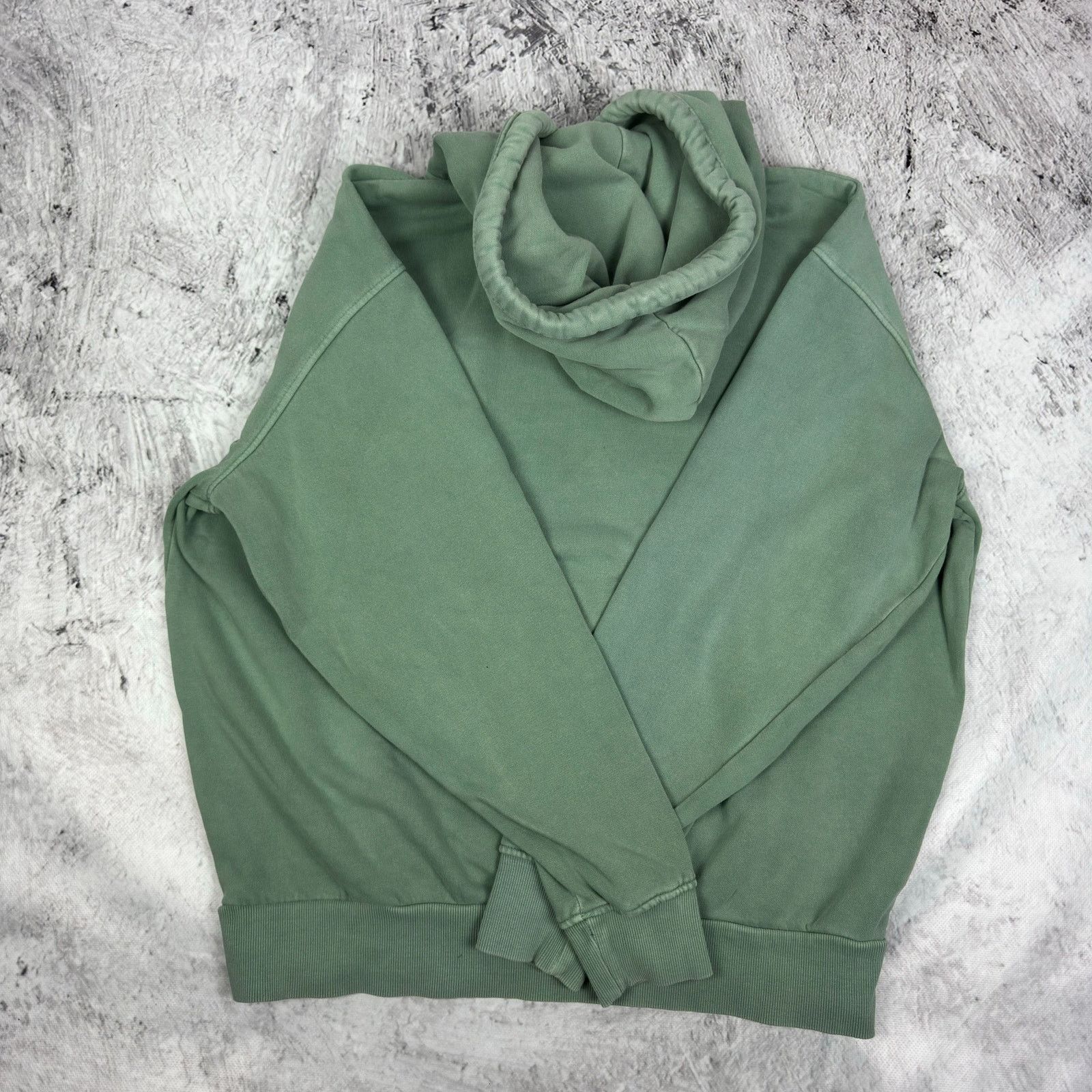 Weekday Weekday Alisa Women Moss Green Cotton Fleece Pullover Hoodie Size XS / US 0-2 / IT 36-38 - 7 Thumbnail