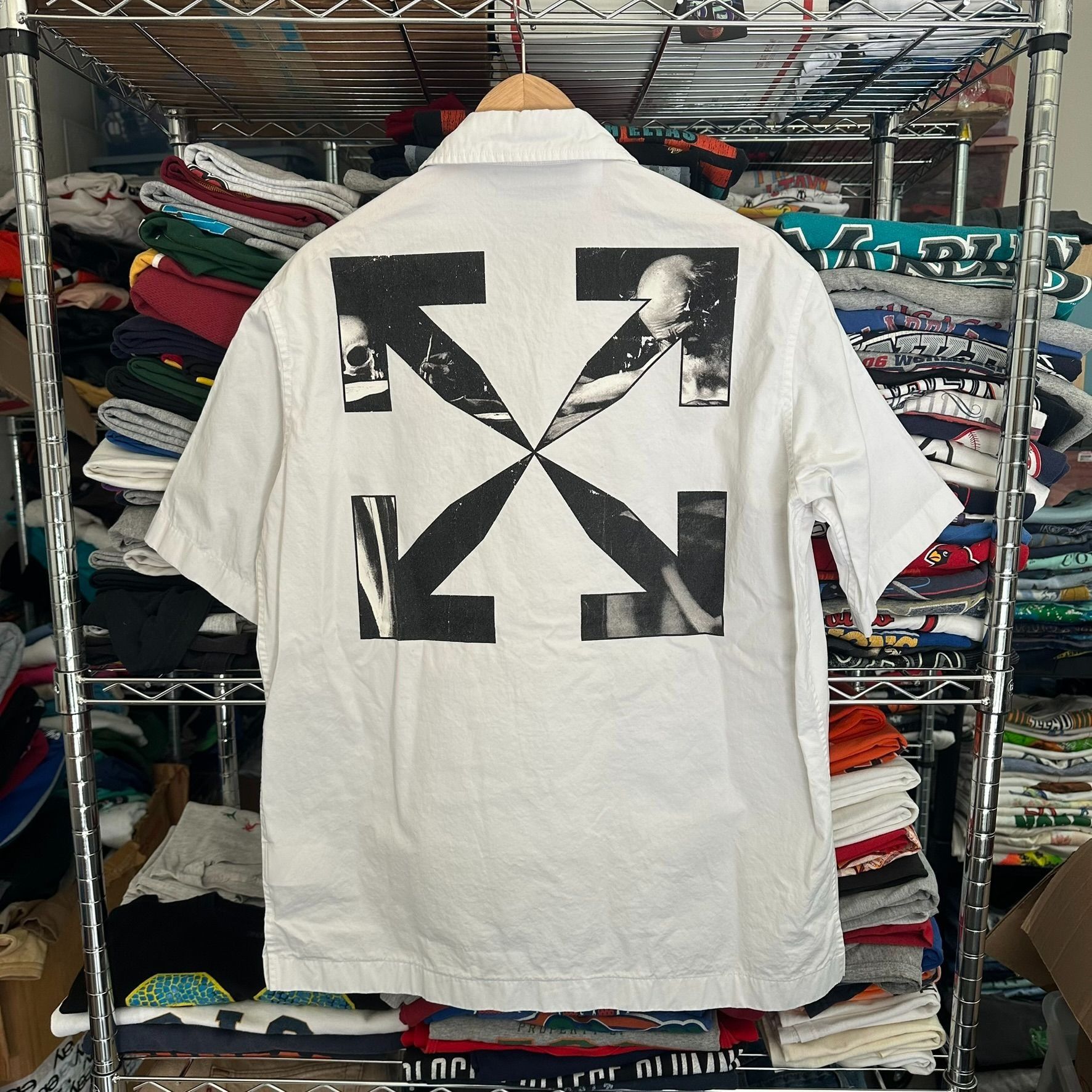 Off-White Off-White Caravaggio Arrow Shirt Streetwear Minimalist Butto Size US L / EU 52-54 / 3 - 1 Thumbnail
