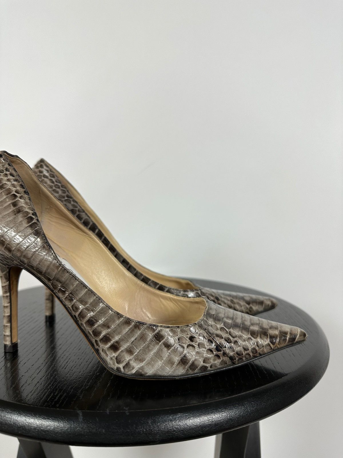 Jimmy Choo Jimmy Choo Pumps Croc Embossed Heels Pointed Toe Size 36 1/2 Size US 6.5 / IT 36.5 - 15 Thumbnail
