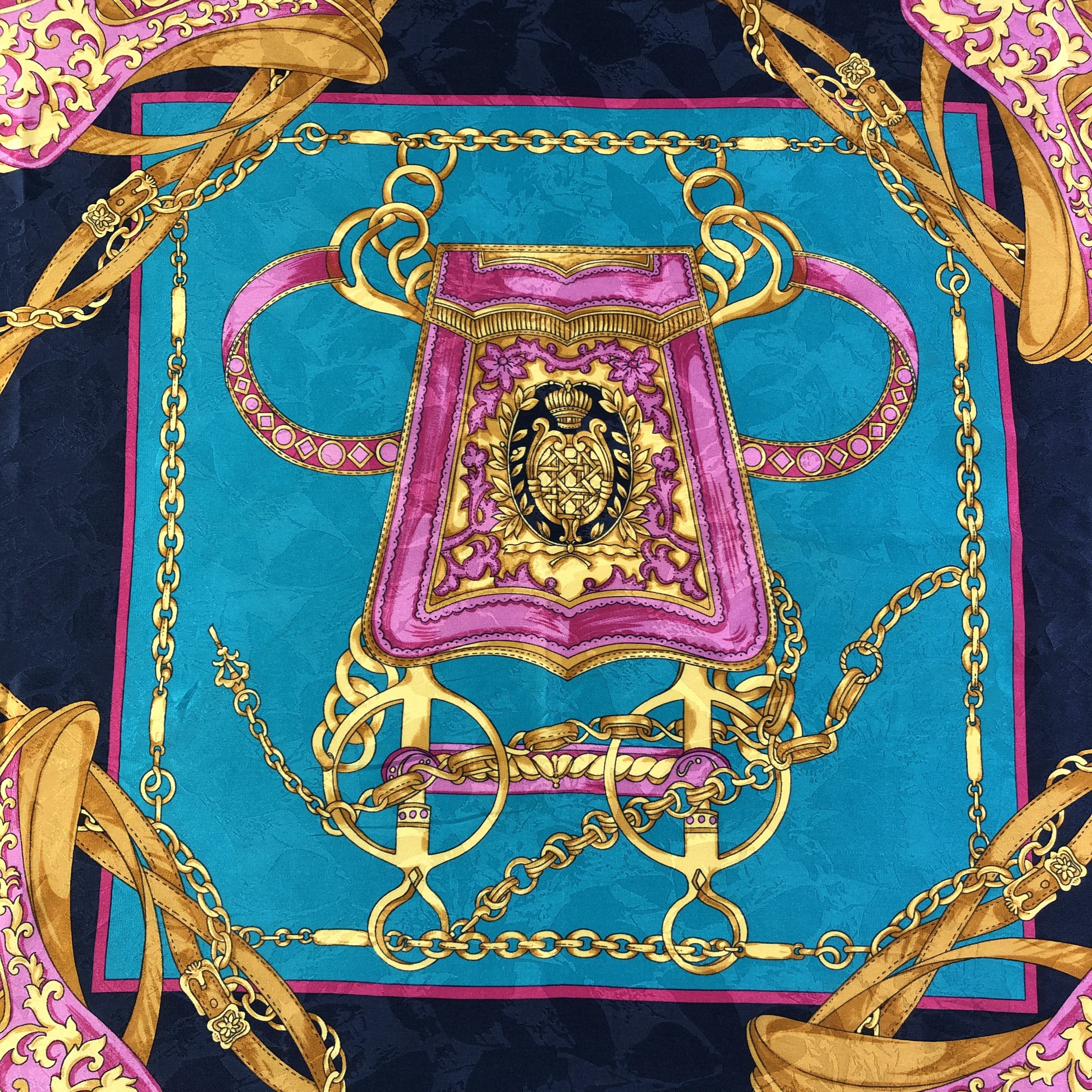 Vintage Vintage Jodhpur Paris Silk Scarf Size ONE SIZE - 8 Thumbnail