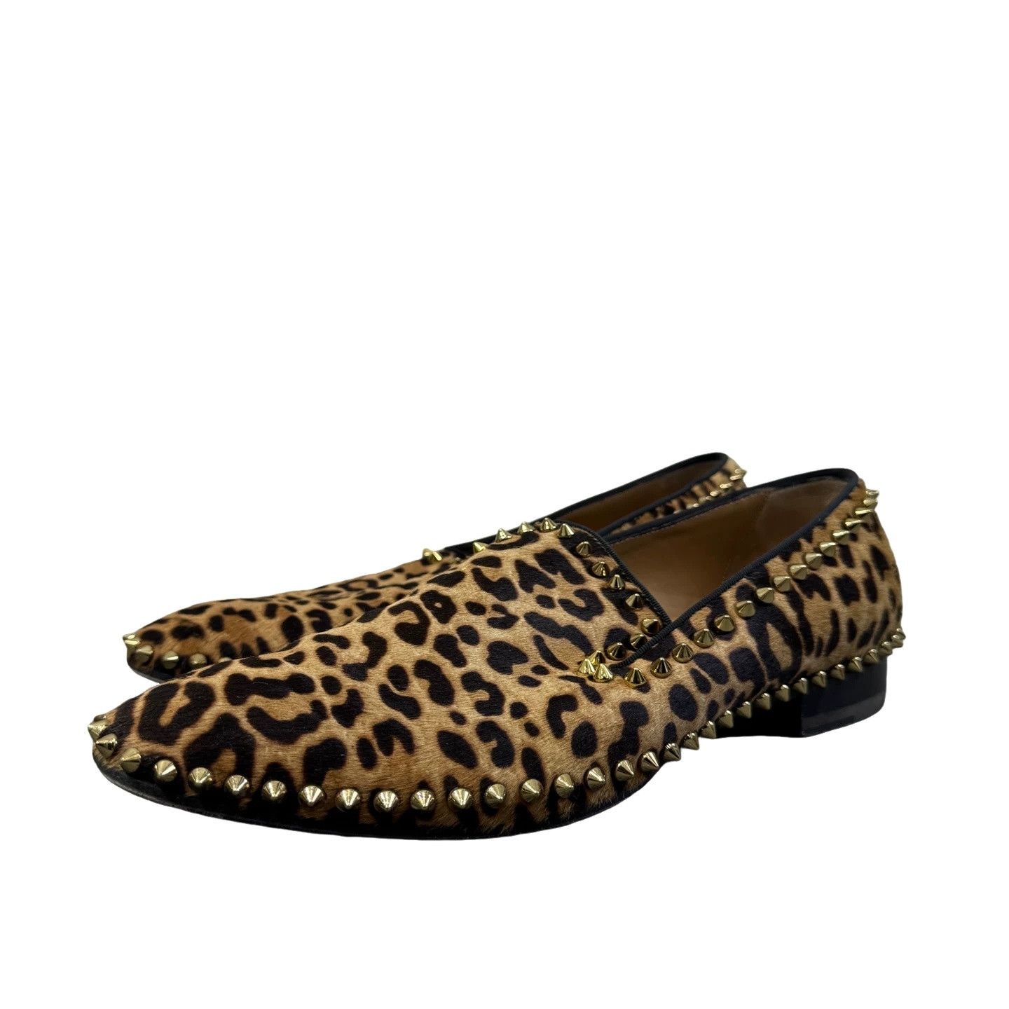 Christian Louboutin Christian Louboutin Leopard Studded Loafers EU 40 Size US 7 / EU 40 - 1 Thumbnail