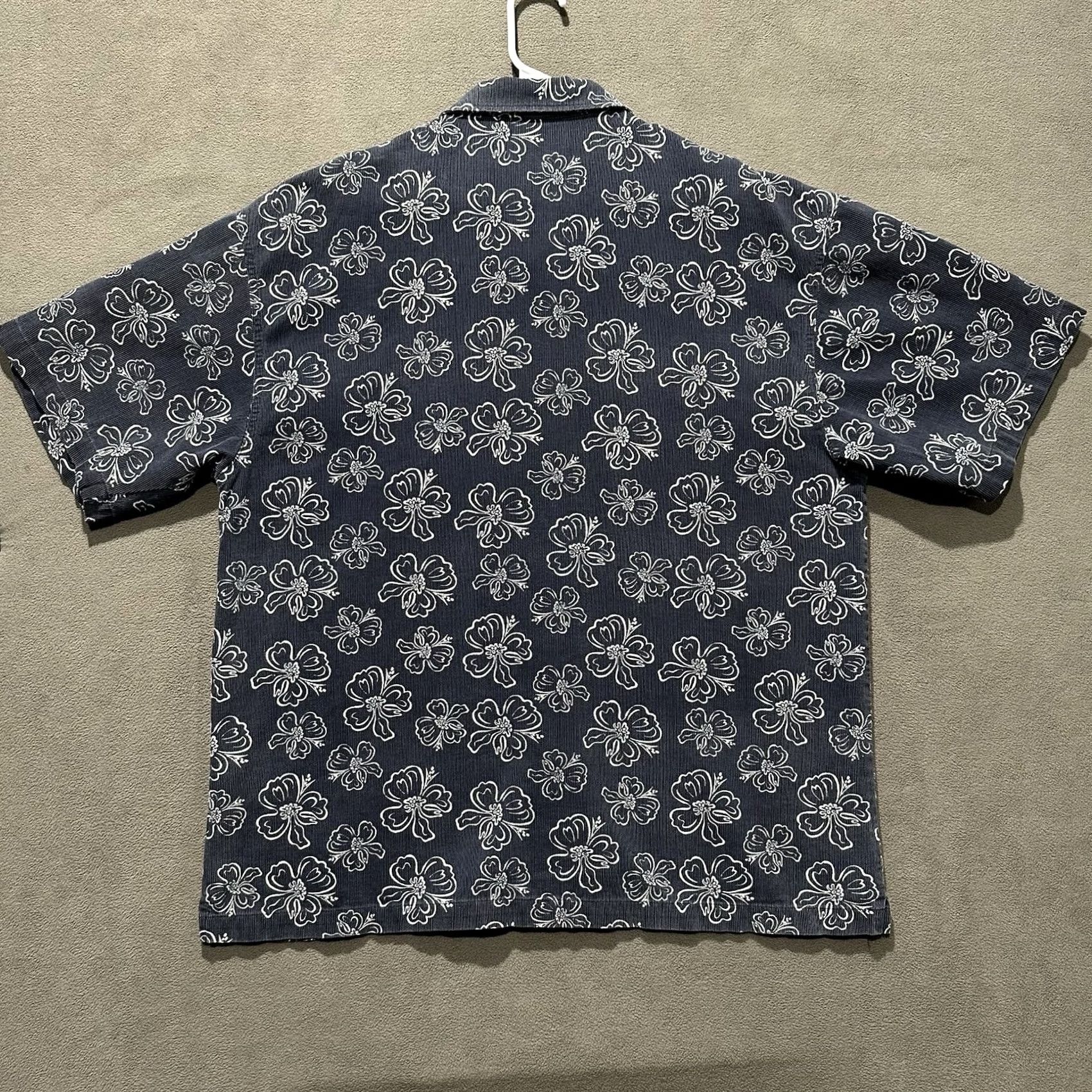 No Fear VINTAGE No Fear Shirt Mens XL Blue Hibiscus Floral Button Up Skate Made In USA Size US XL / EU 56 / 4 - 3 Thumbnail