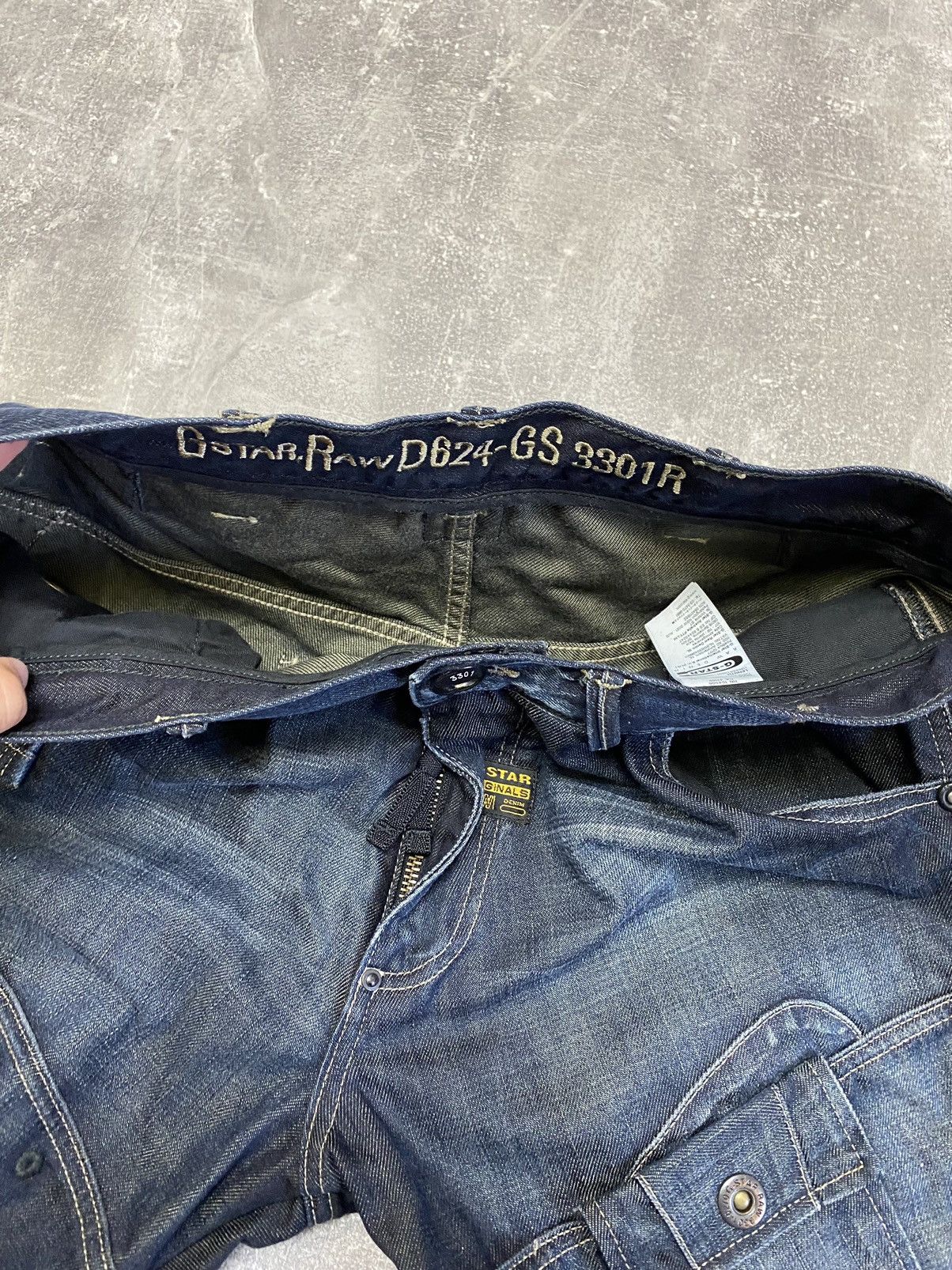 G-Star × Vintage Vintage G Star Raw Denim Biker Cargo Double Knee Pants Size US 34 / EU 50 - 15 Thumbnail