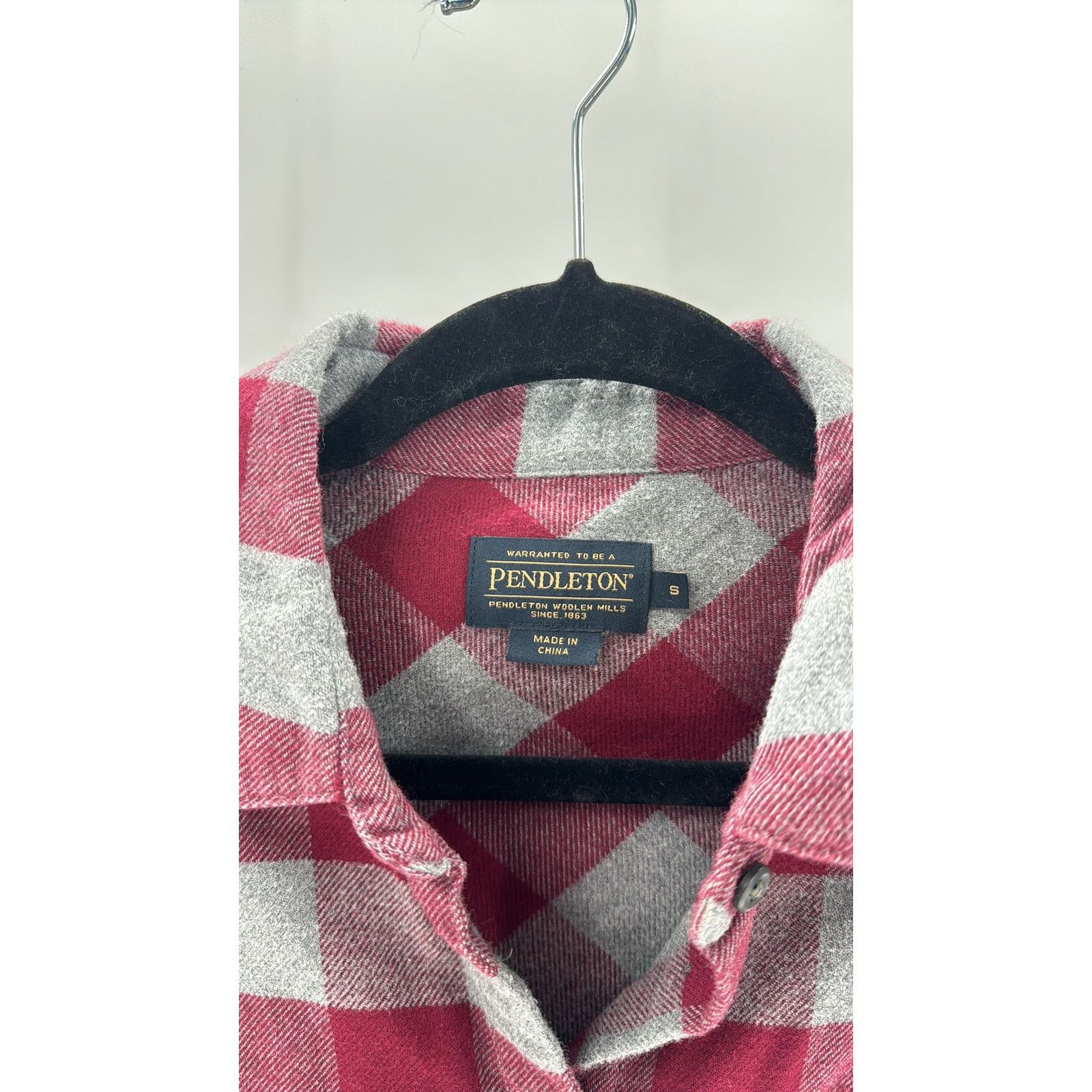 Pendleton Pendleton red gray plaid flannel 100% cotton button down Size US S / EU 44-46 / 1 - 3 Thumbnail