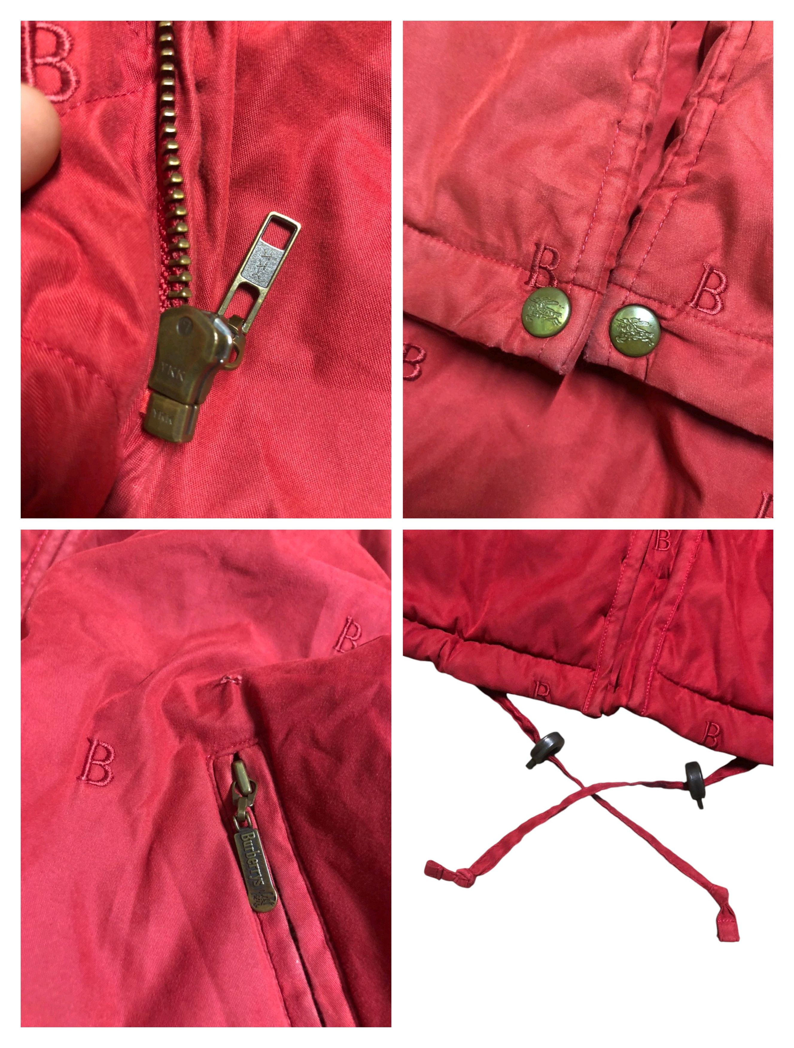 Burberry Vintage Burberrys Red Velvet Embroidered B Down Trench Coat Size US M / EU 48-50 / 2 - 17 Thumbnail