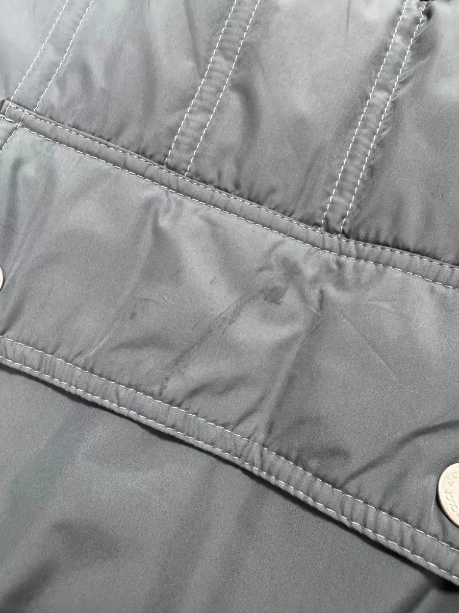 Dolce & Gabbana × Vintage 2000s Dolce & Gabbana Grey Sleeves Removable Puffer Jacket Size US L / EU 52-54 / 3 - 6 Thumbnail